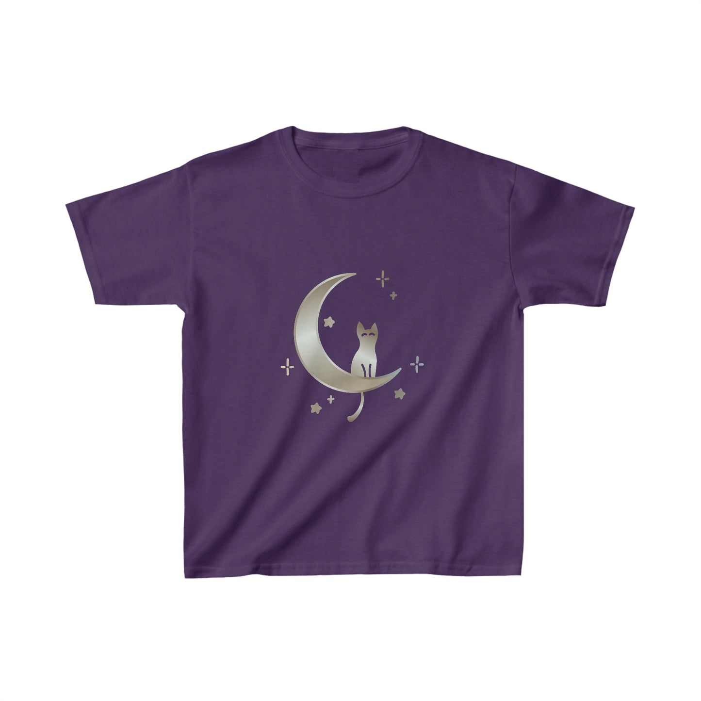 Cat moon stars Kids Heavy Cotton™ Tee