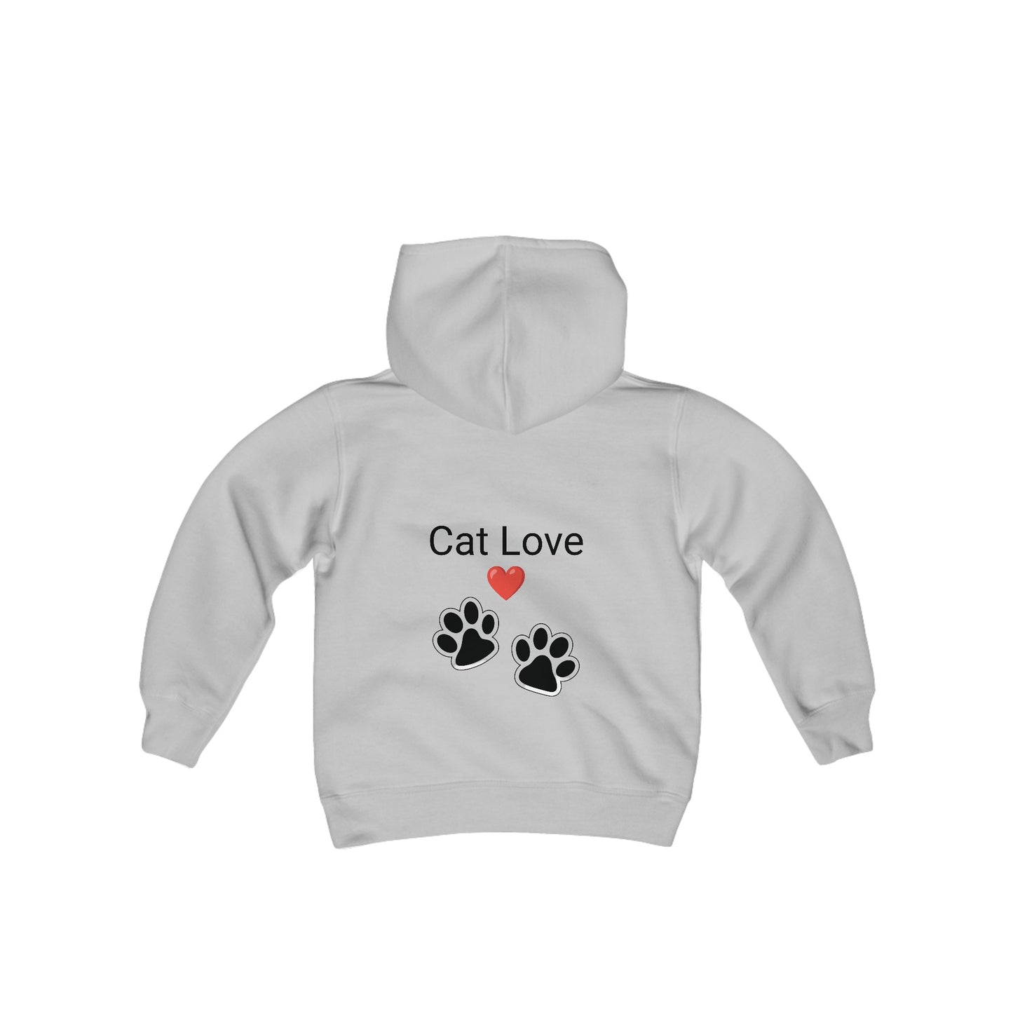 Cat love Youth Heavy Blend Hooded Sweatshirt