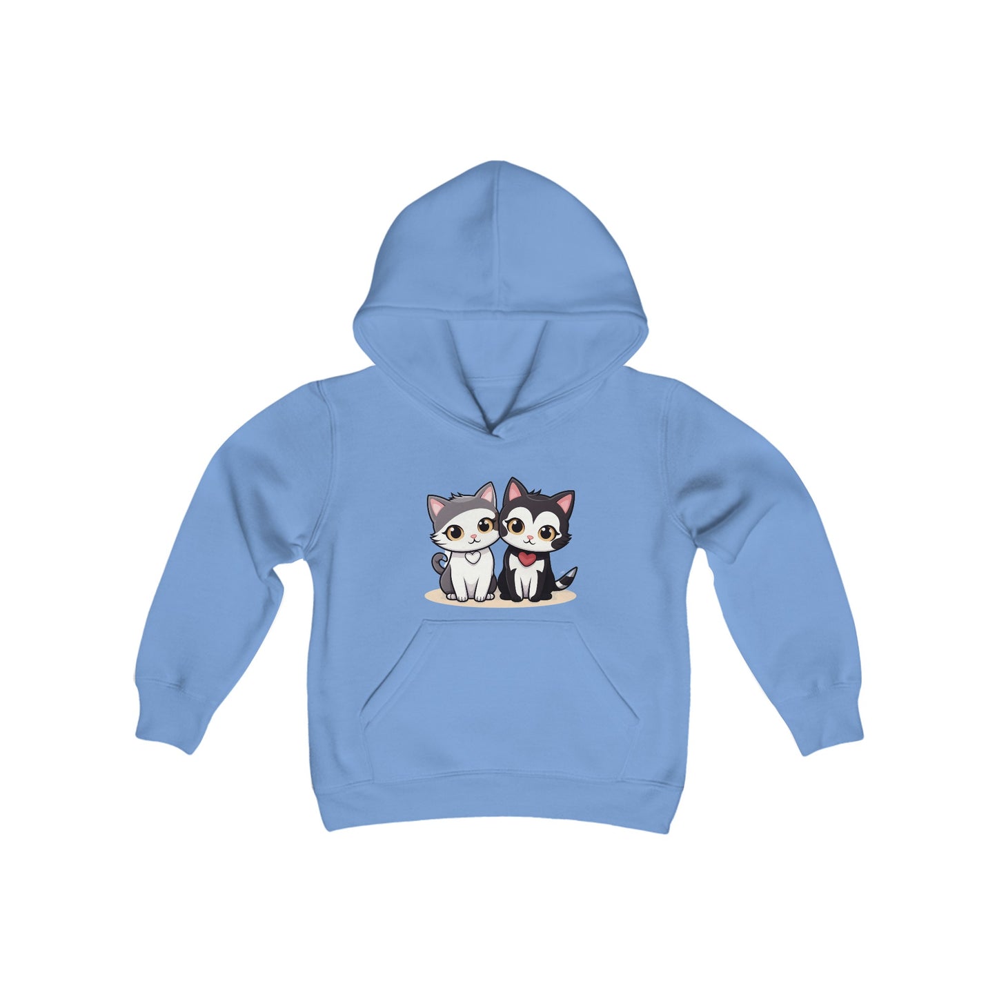 Cat love Youth Heavy Blend Hooded Sweatshirt
