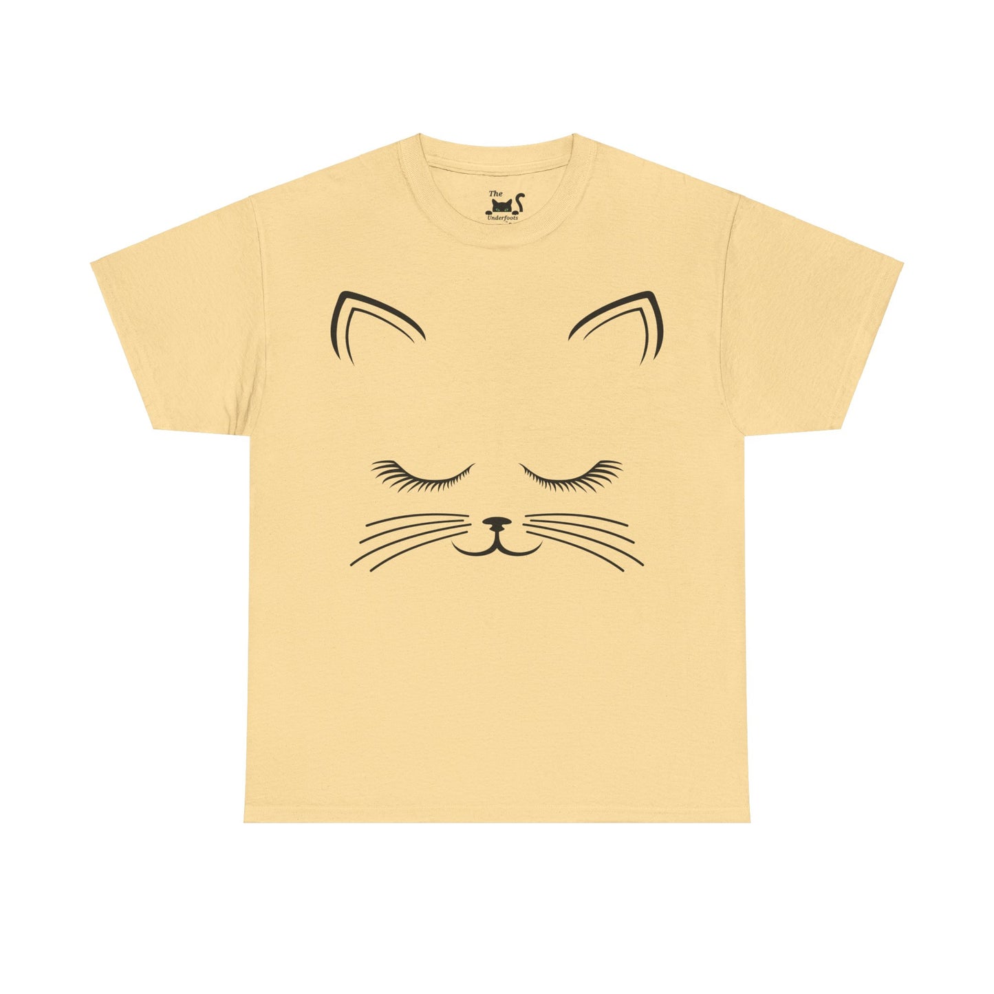 Cat Face Unisex Heavy Cotton Tee
