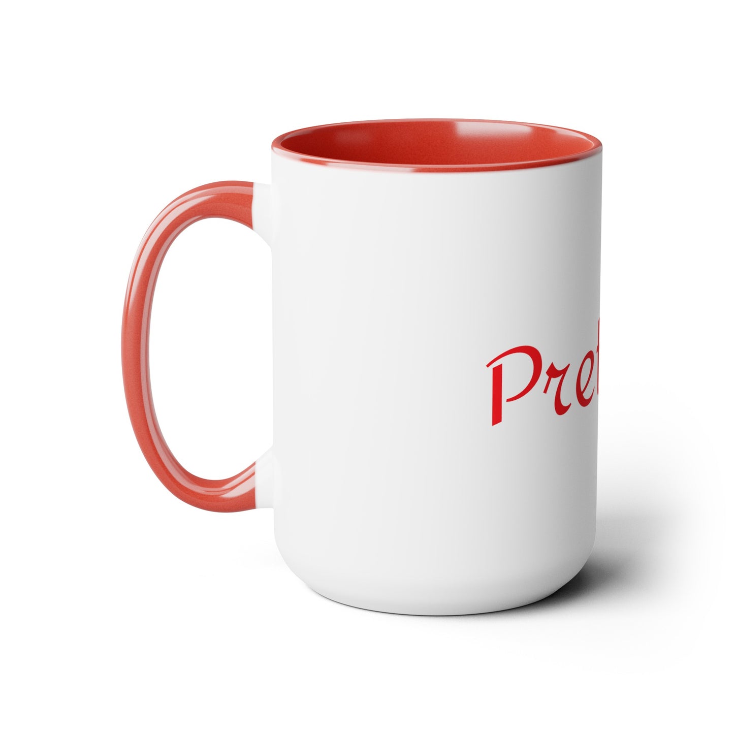 Pretty Kitty Two-Tone Coffee Mugs, 15oz