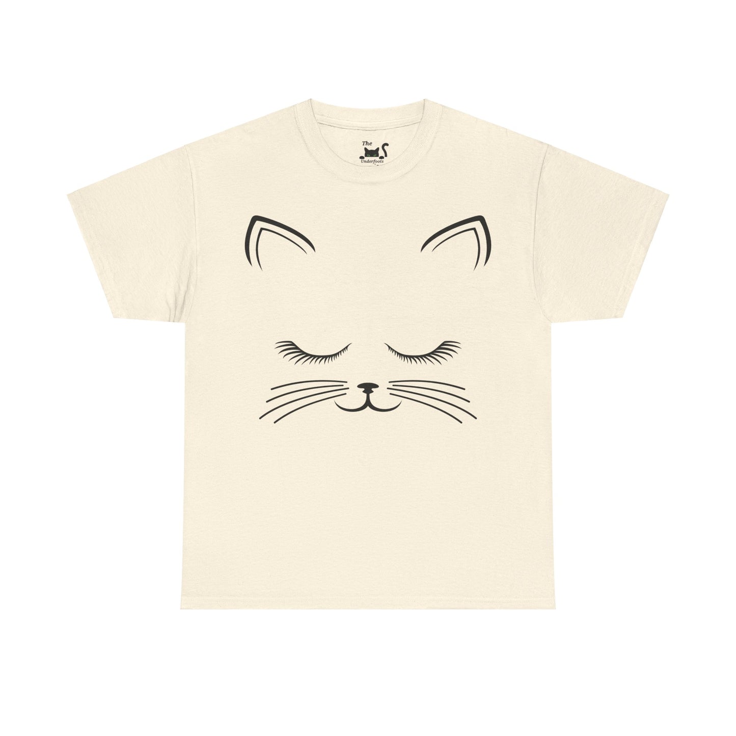 Cat Face Unisex Heavy Cotton Tee