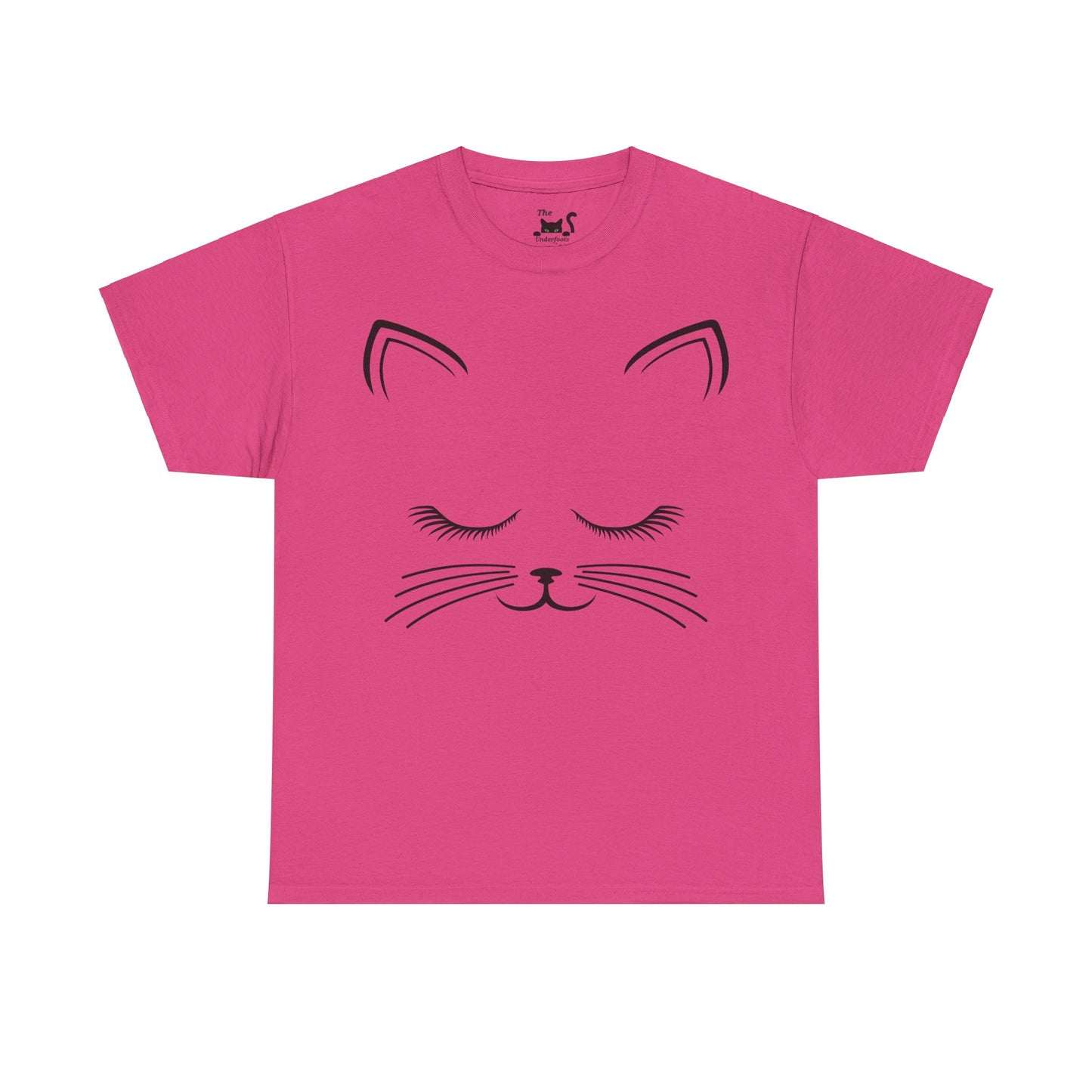 Cat Face Unisex Heavy Cotton Tee