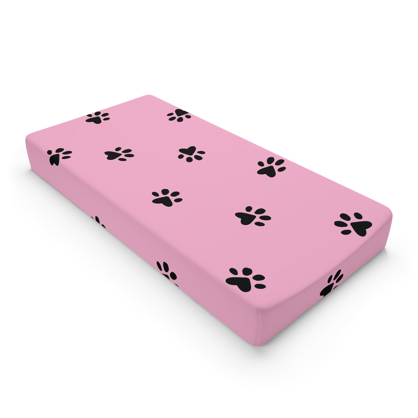 Paw Print Baby Changing Pad Cover