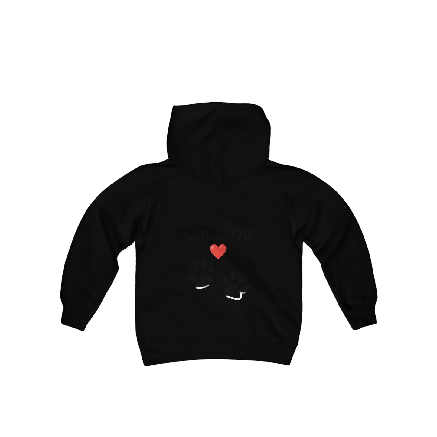 Cat love Youth Heavy Blend Hooded Sweatshirt