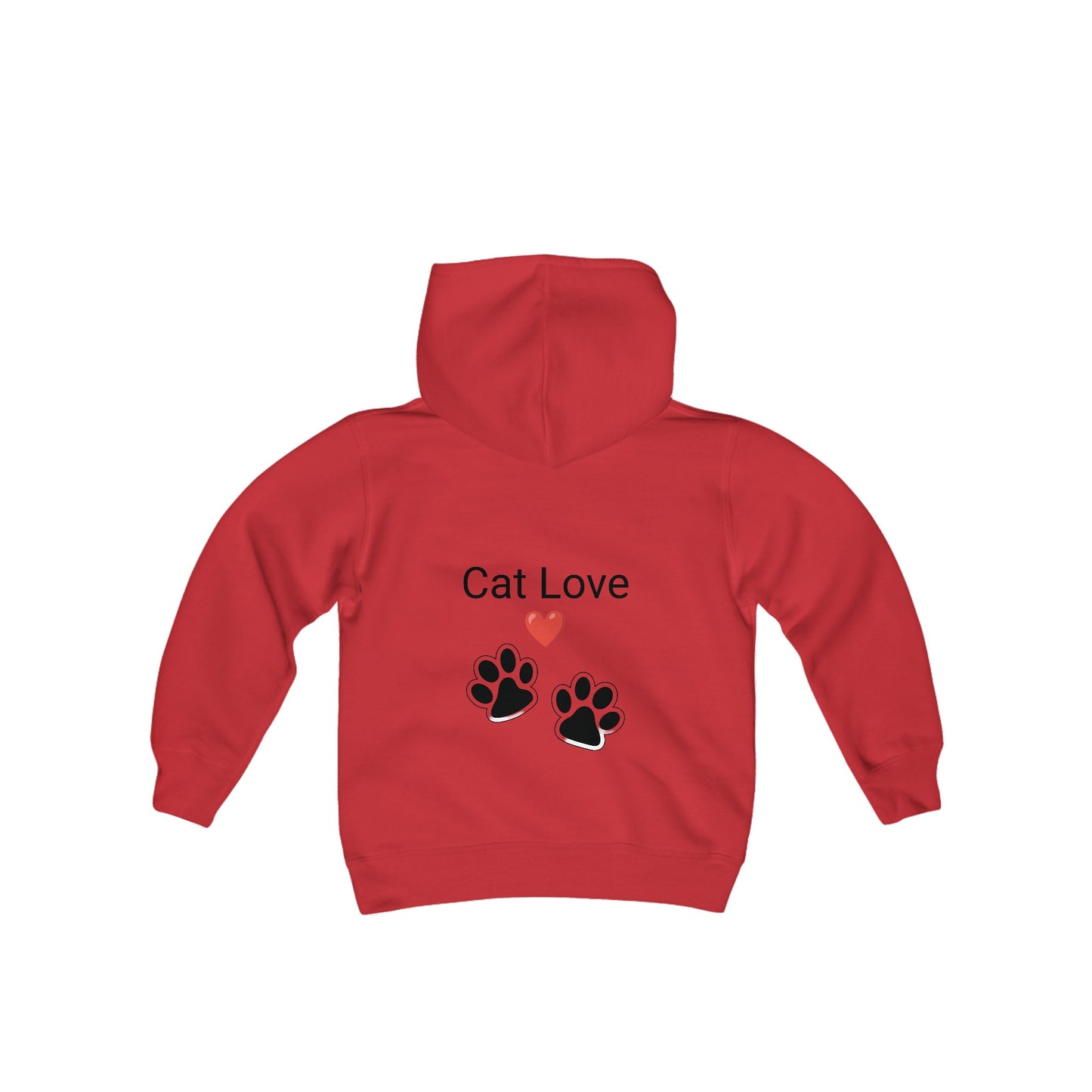 Cat love Youth Heavy Blend Hooded Sweatshirt