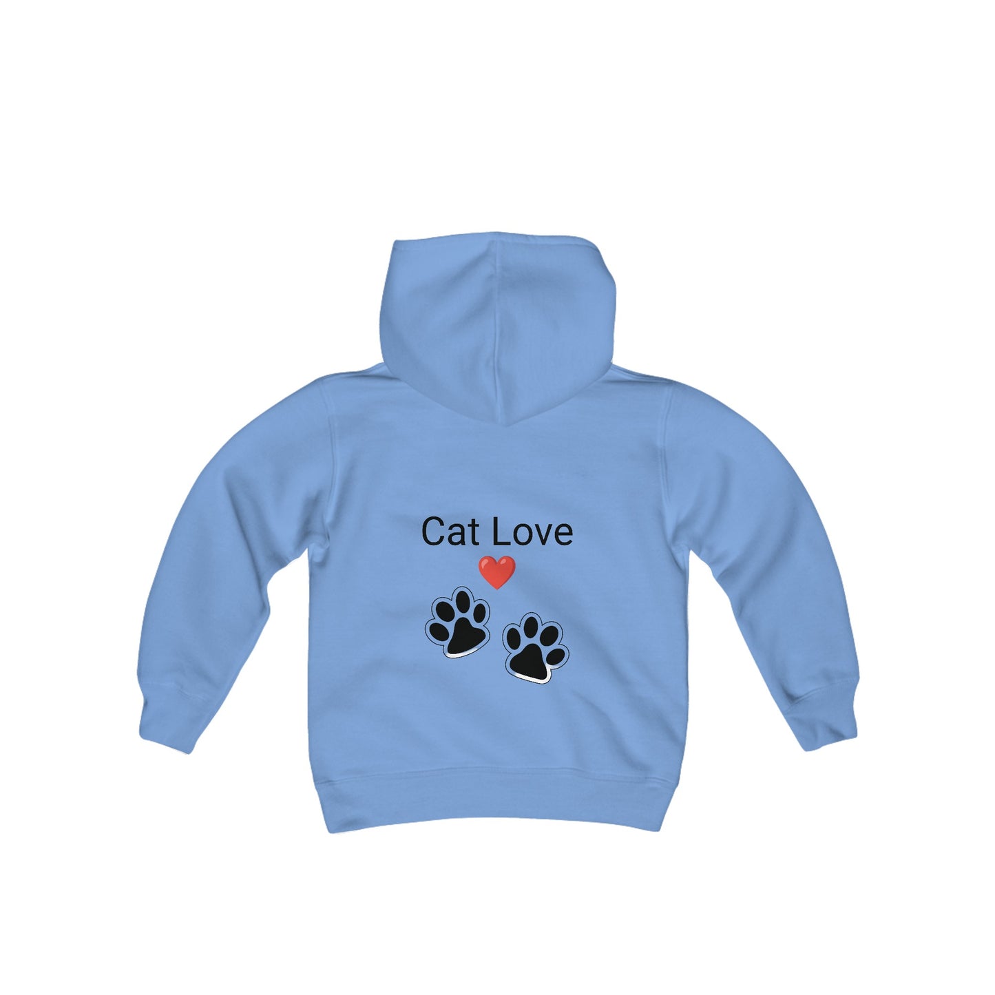 Cat love Youth Heavy Blend Hooded Sweatshirt