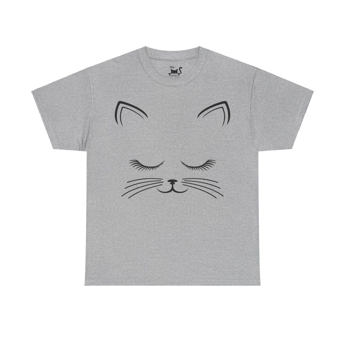 Cat Face Unisex Heavy Cotton Tee