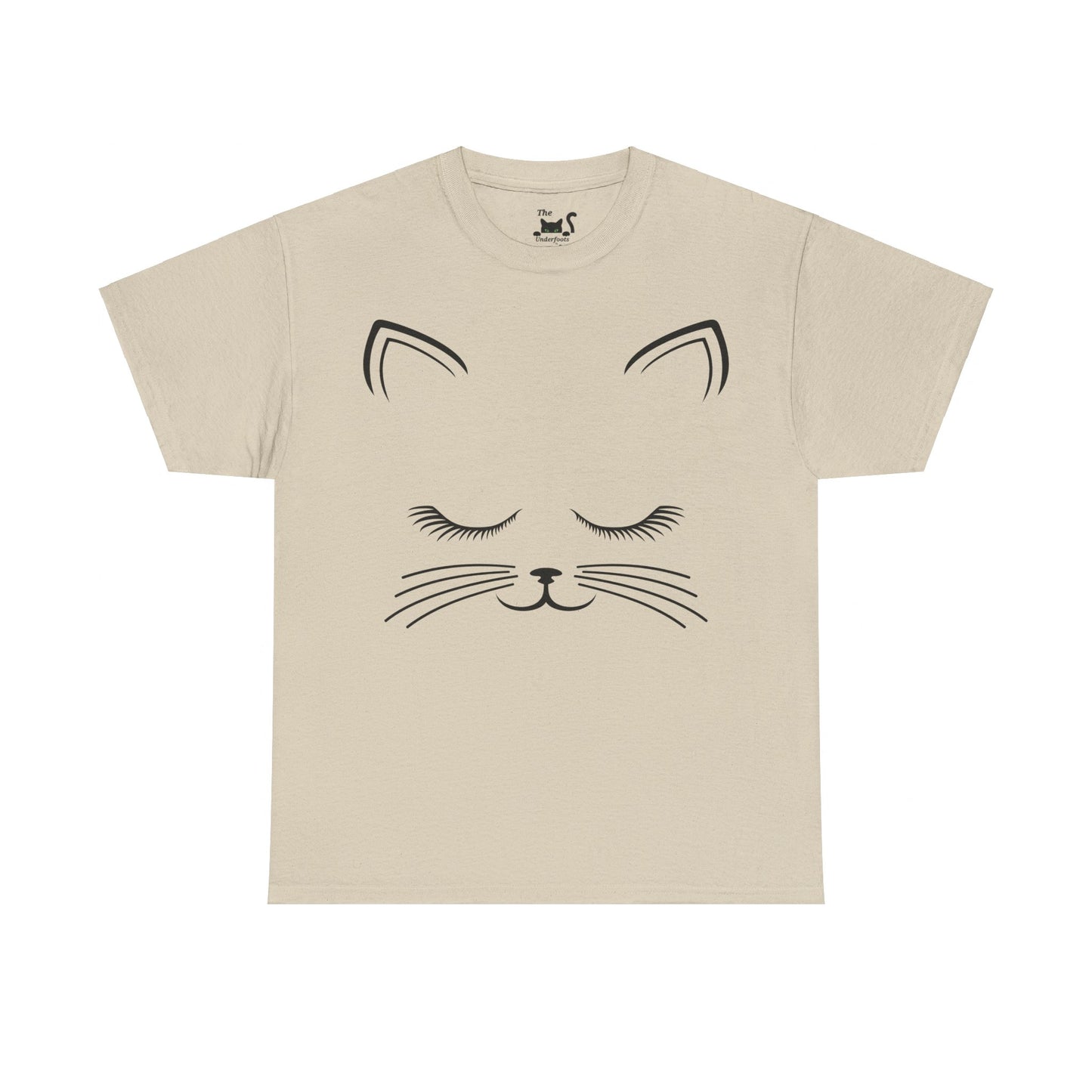 Cat Face Unisex Heavy Cotton Tee