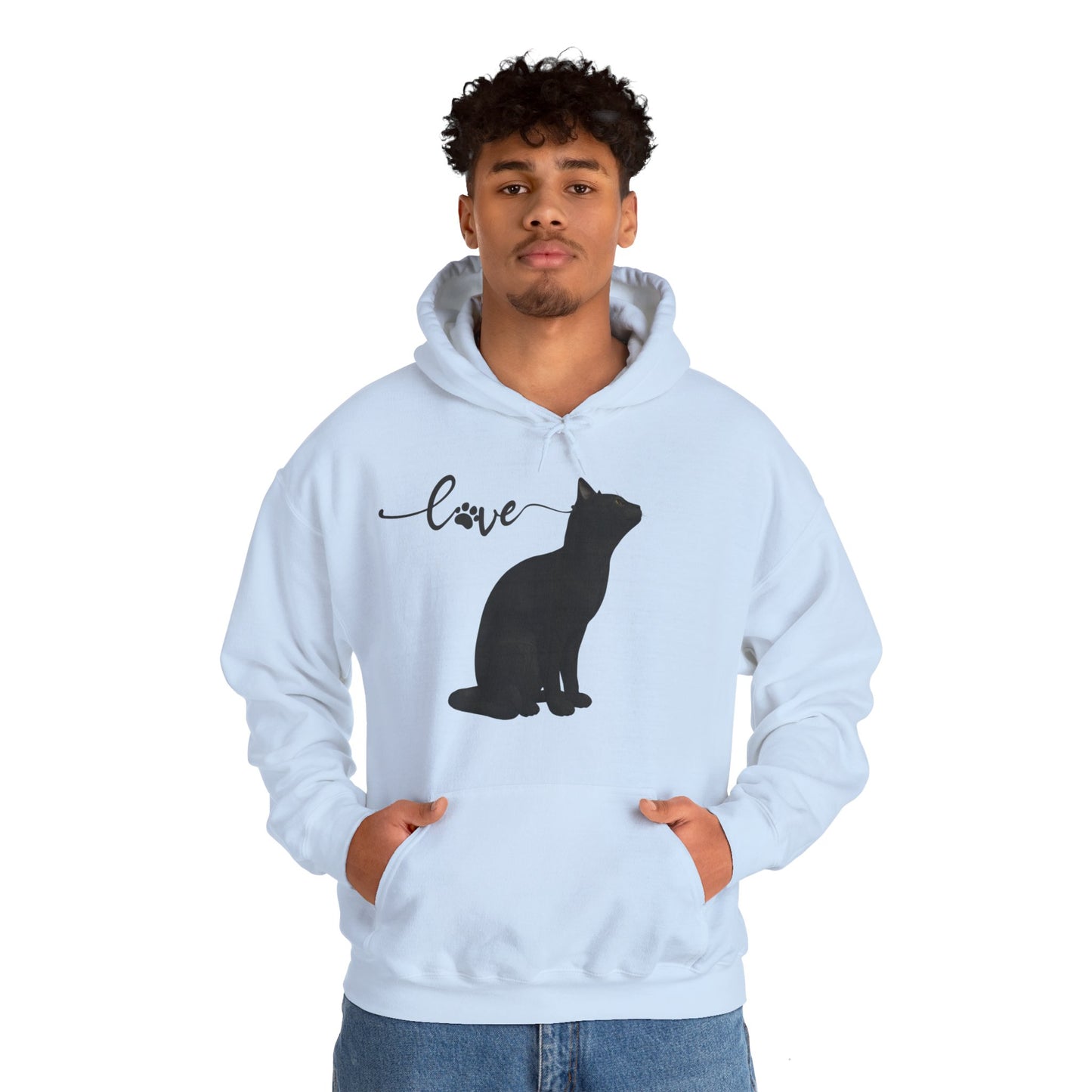 Love cat Unisex Heavy Blend™ Hooded Sweatshirt Cat Love