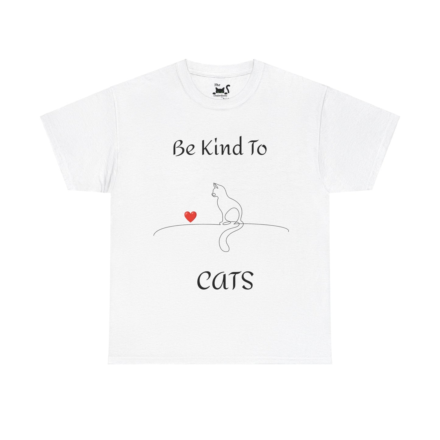 Be Kind to Cats Unisex Heavy Cotton Gildan 5000 Tee