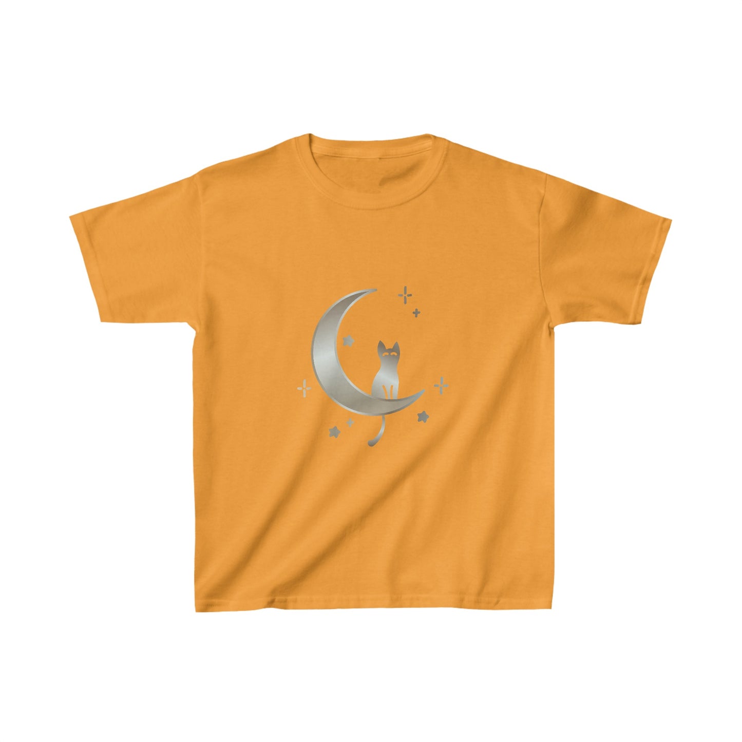 Cat moon stars Kids Heavy Cotton™ Tee