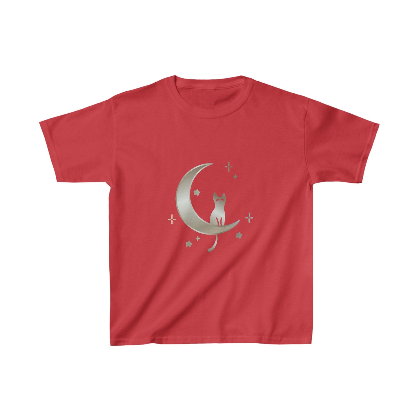 Cat moon stars Kids Heavy Cotton™ Tee