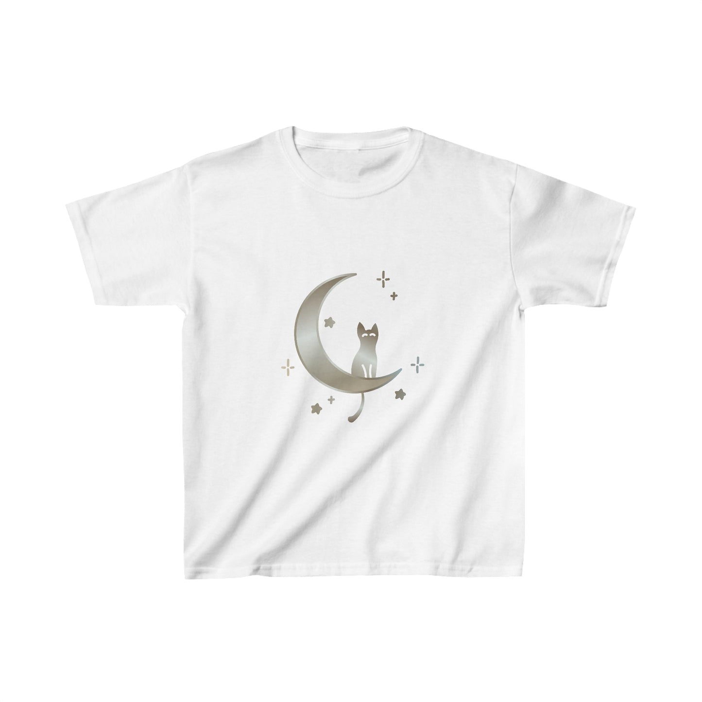 Cat moon stars Kids Heavy Cotton™ Tee
