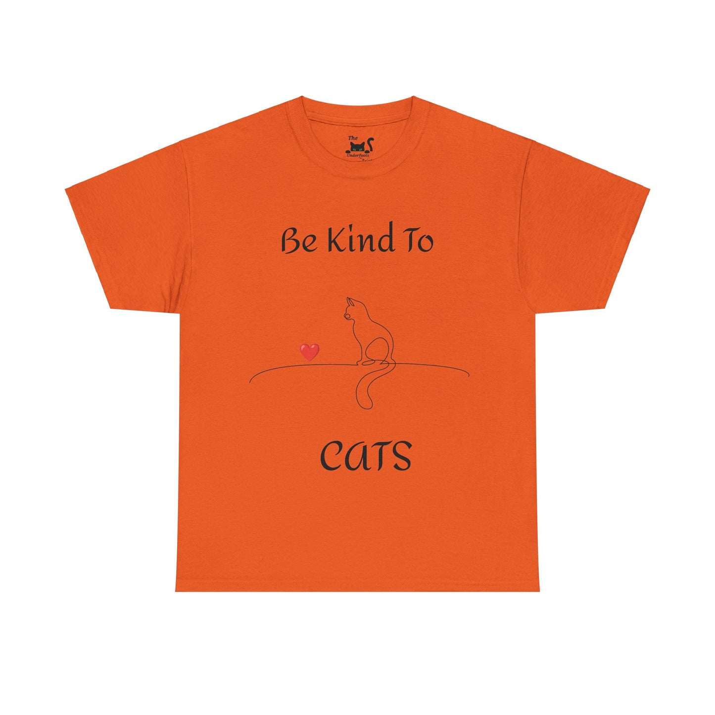 Be Kind to Cats Unisex Heavy Cotton Gildan 5000 Tee