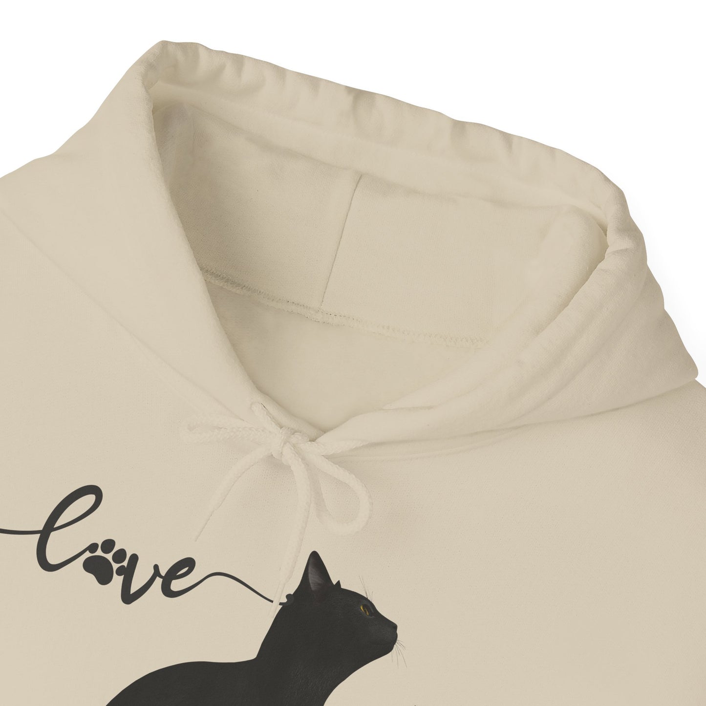 Love cat Unisex Heavy Blend™ Hooded Sweatshirt Cat Love