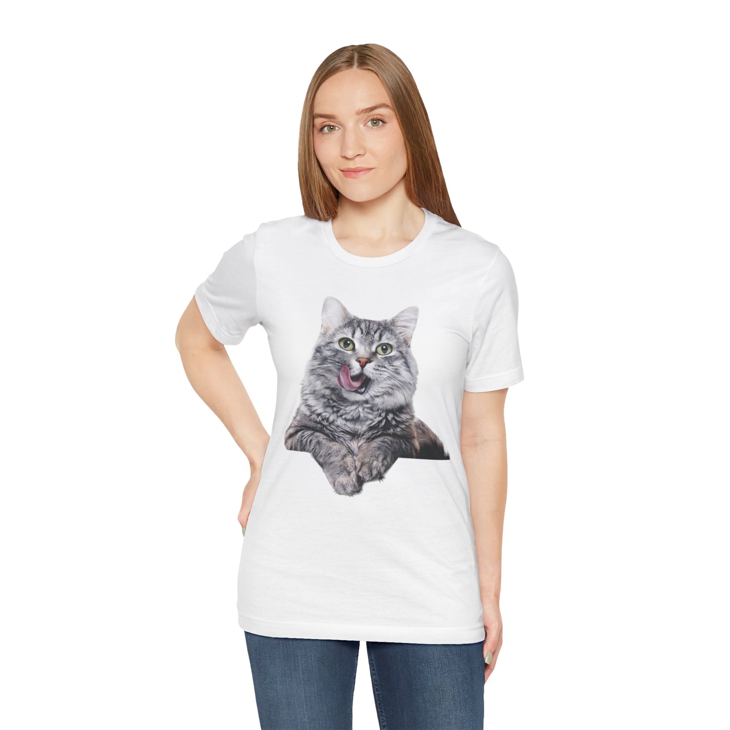 Grey Kitty Unisex Jersey Short Sleeve