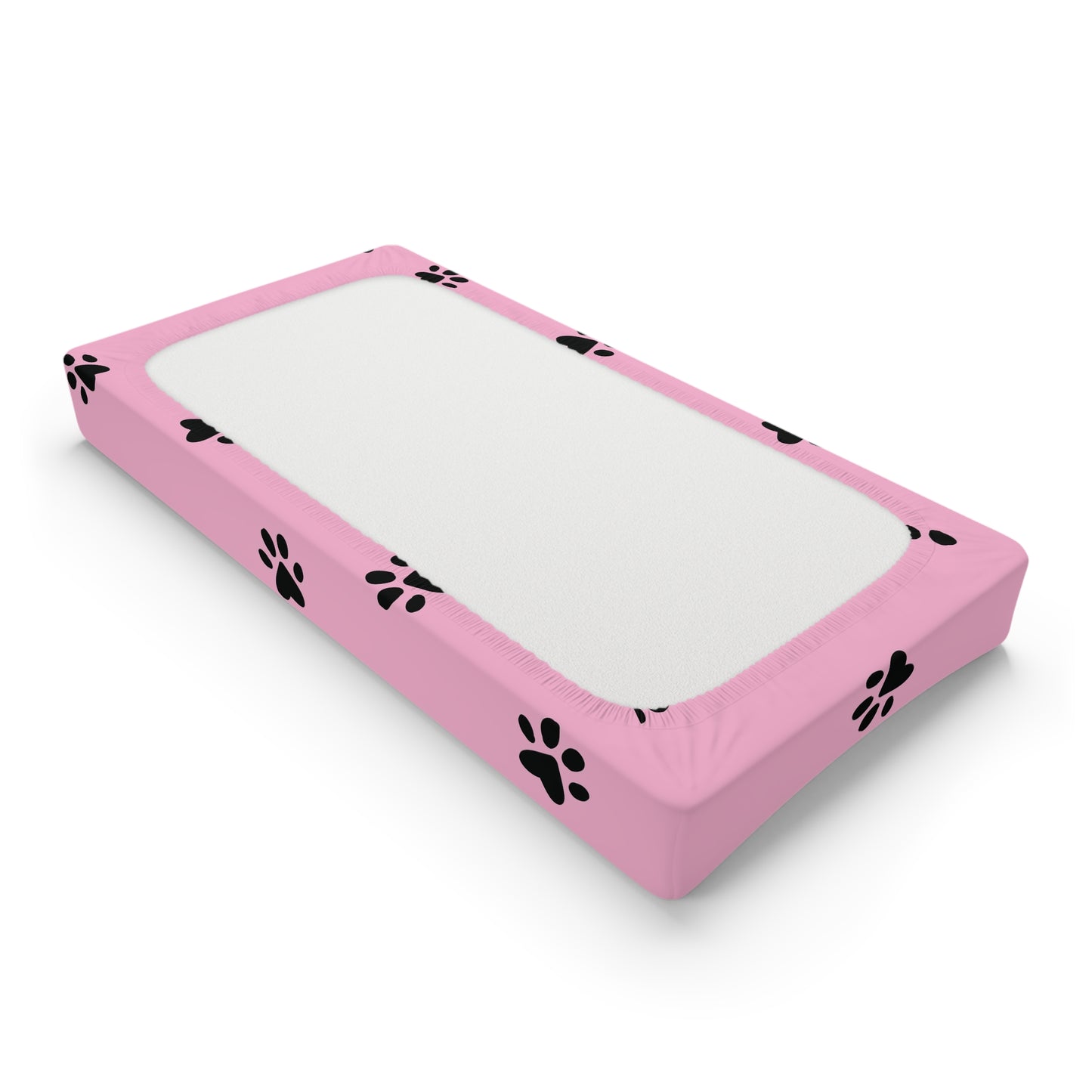 Paw Print Baby Changing Pad Cover