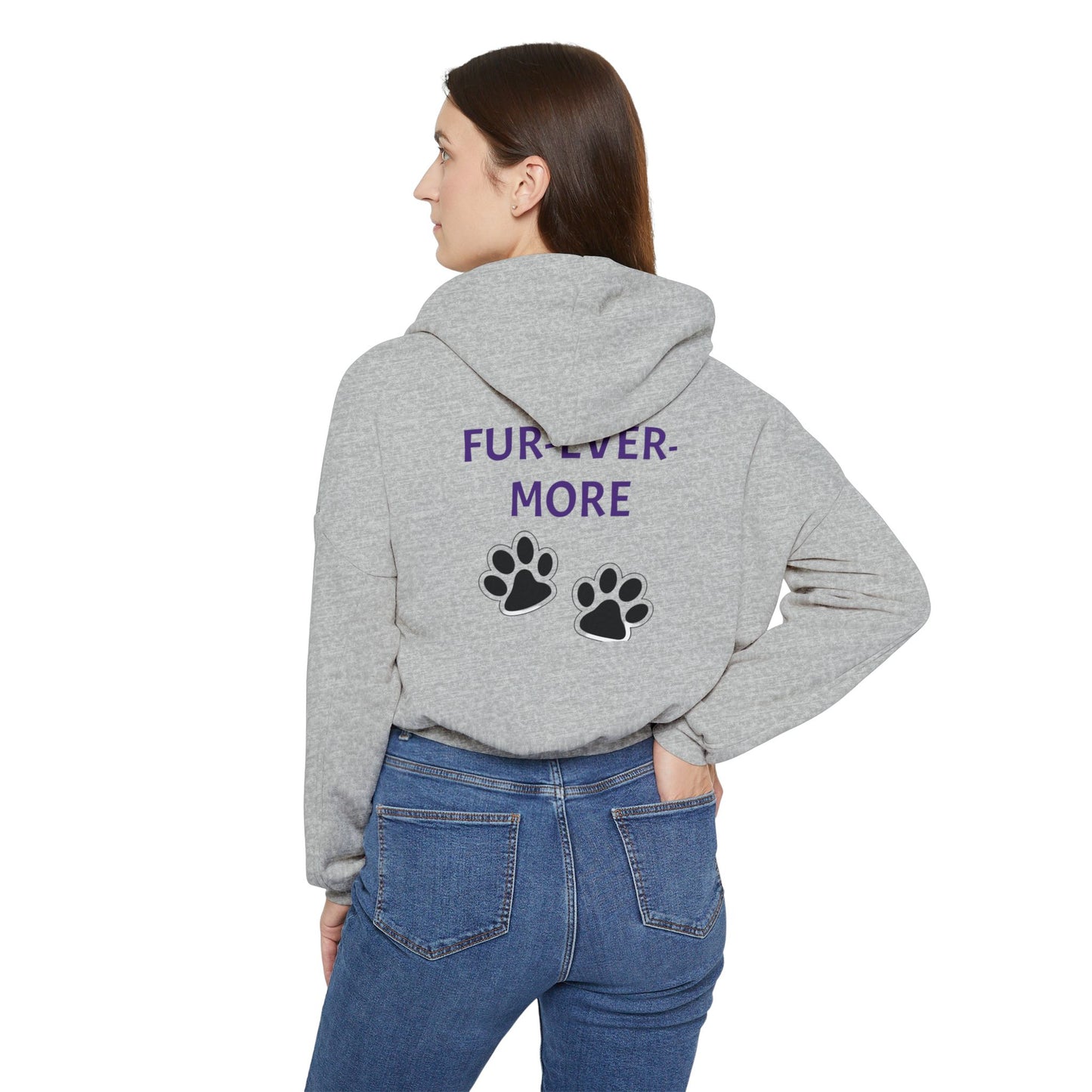 Cat era- Fur-Ever-More Women's Cinched Bottom Hoodie