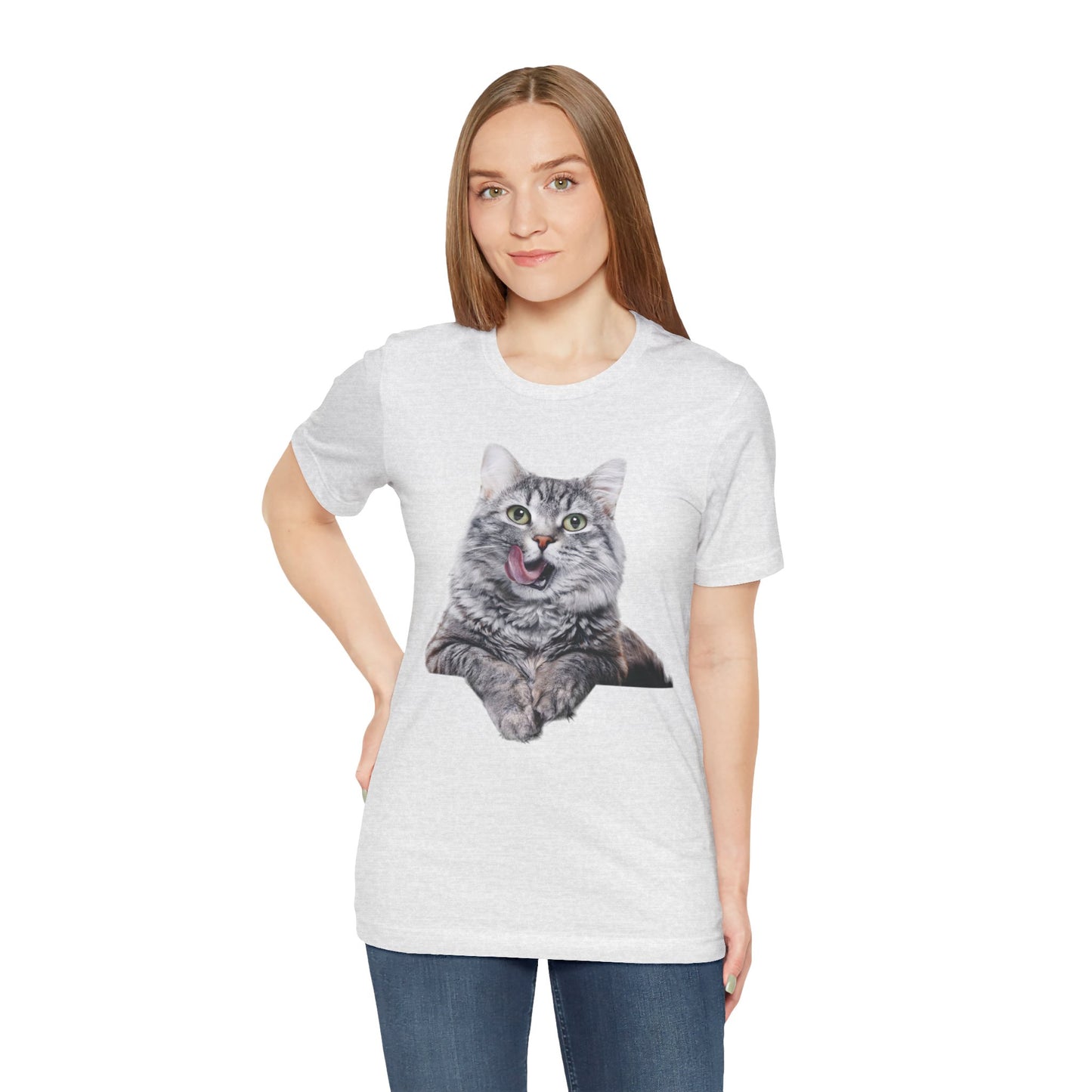 Grey Kitty Unisex Jersey Short Sleeve