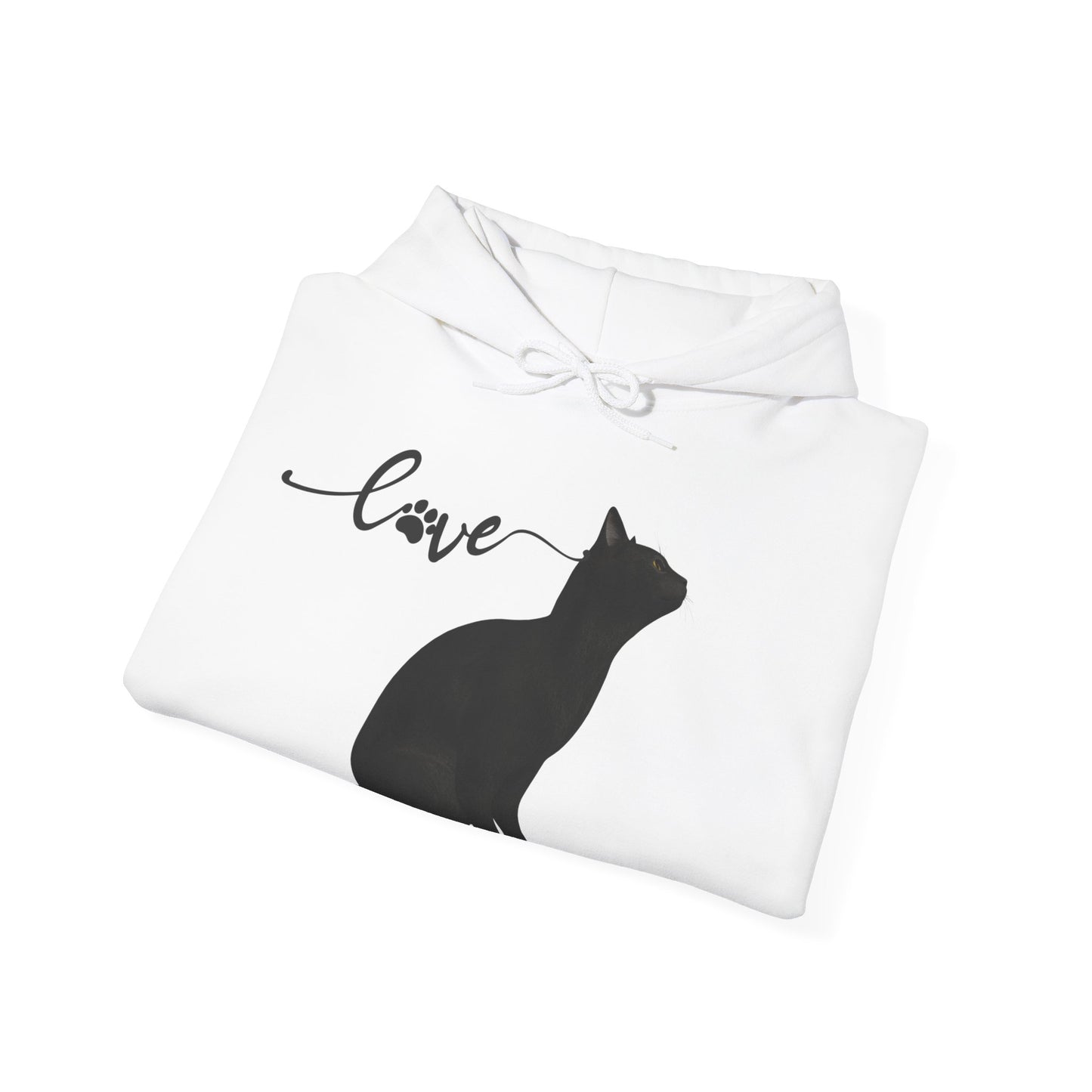 Love cat Unisex Heavy Blend™ Hooded Sweatshirt Cat Love