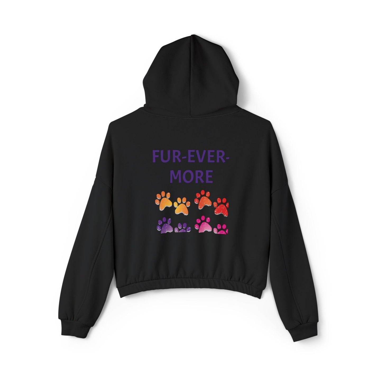 Cat era- Fur-Ever-More Women's Cinched Bottom Hoodie