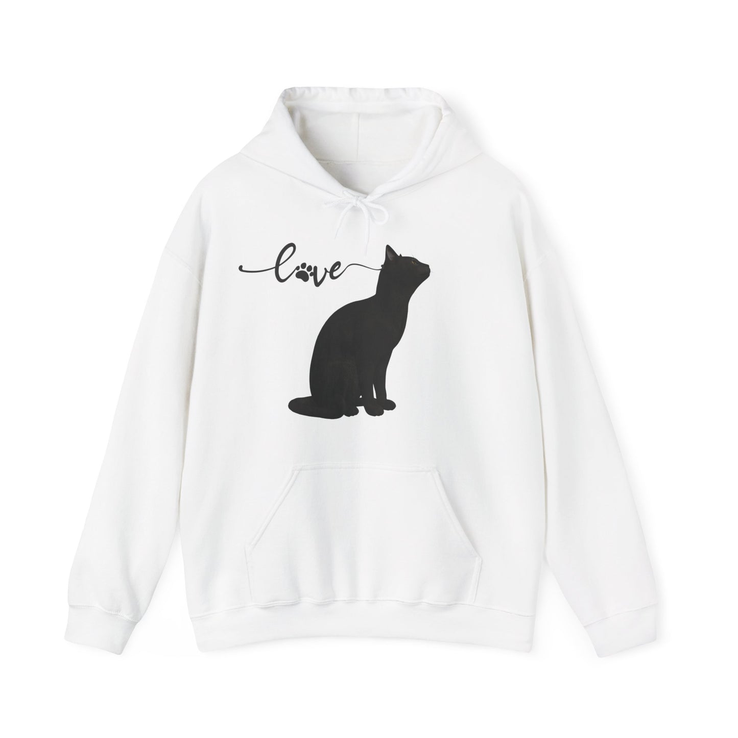 Love cat Unisex Heavy Blend™ Hooded Sweatshirt Cat Love