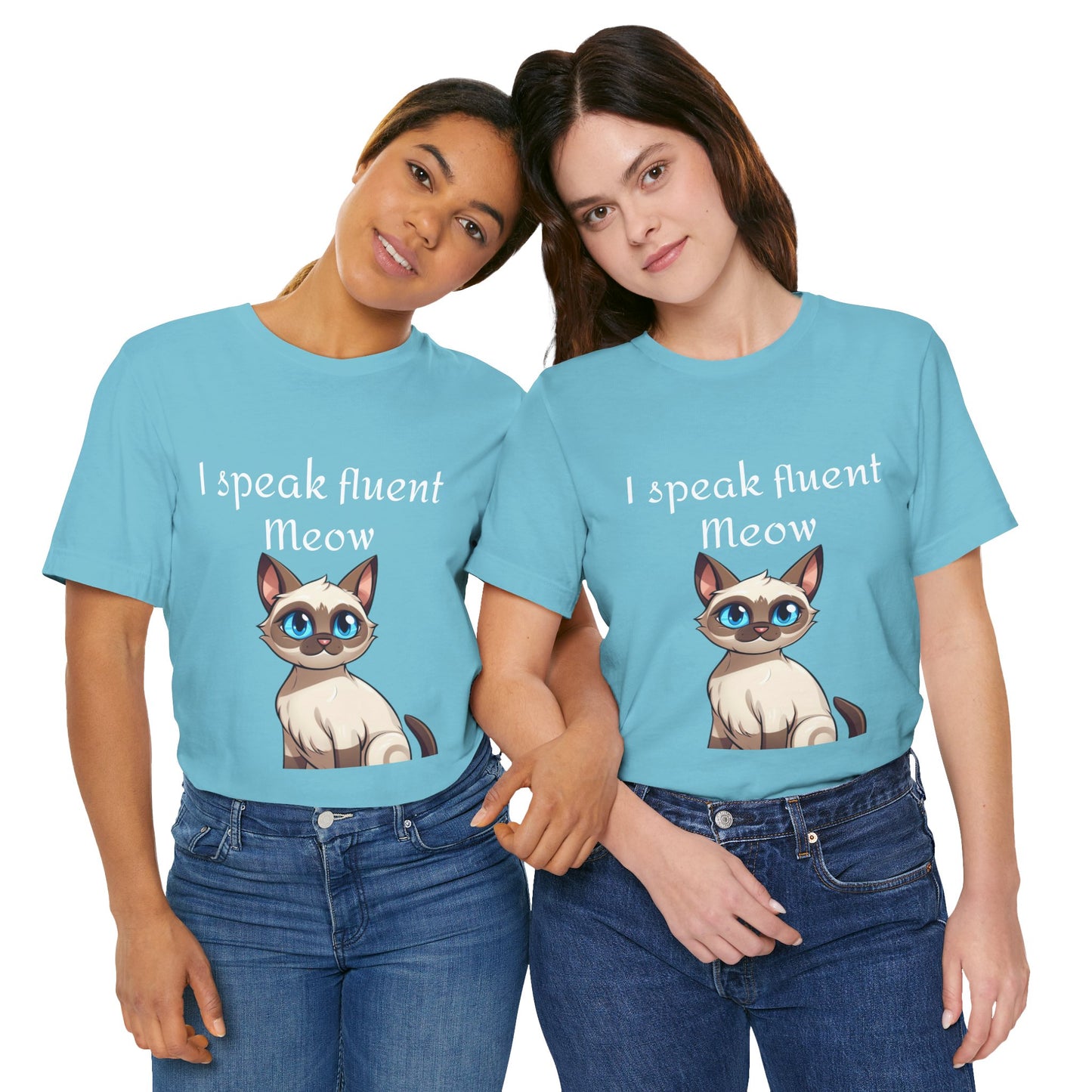 I speak fluent meow Unisex Jersey Short Sleeve Tee