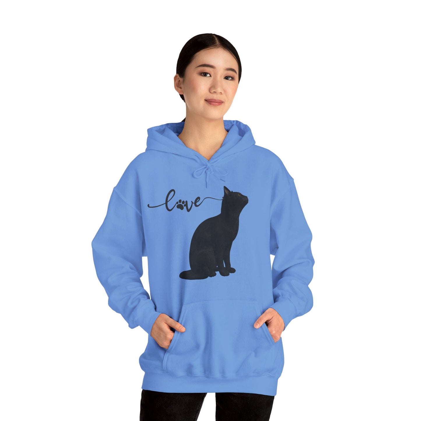 Love cat Unisex Heavy Blend™ Hooded Sweatshirt Cat Love