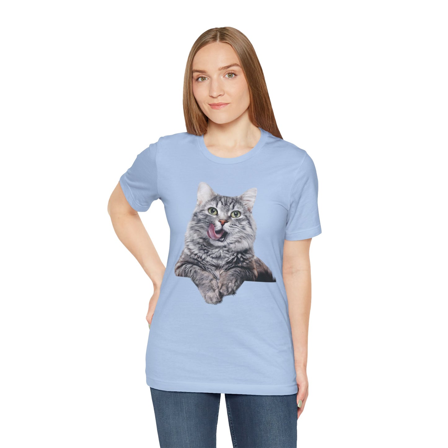 Grey Kitty Unisex Jersey Short Sleeve