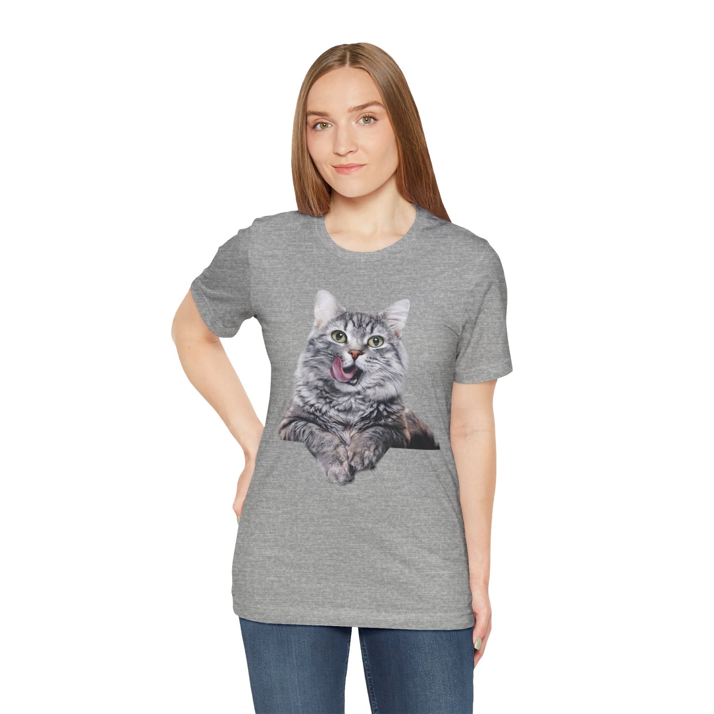 Grey Kitty Unisex Jersey Short Sleeve