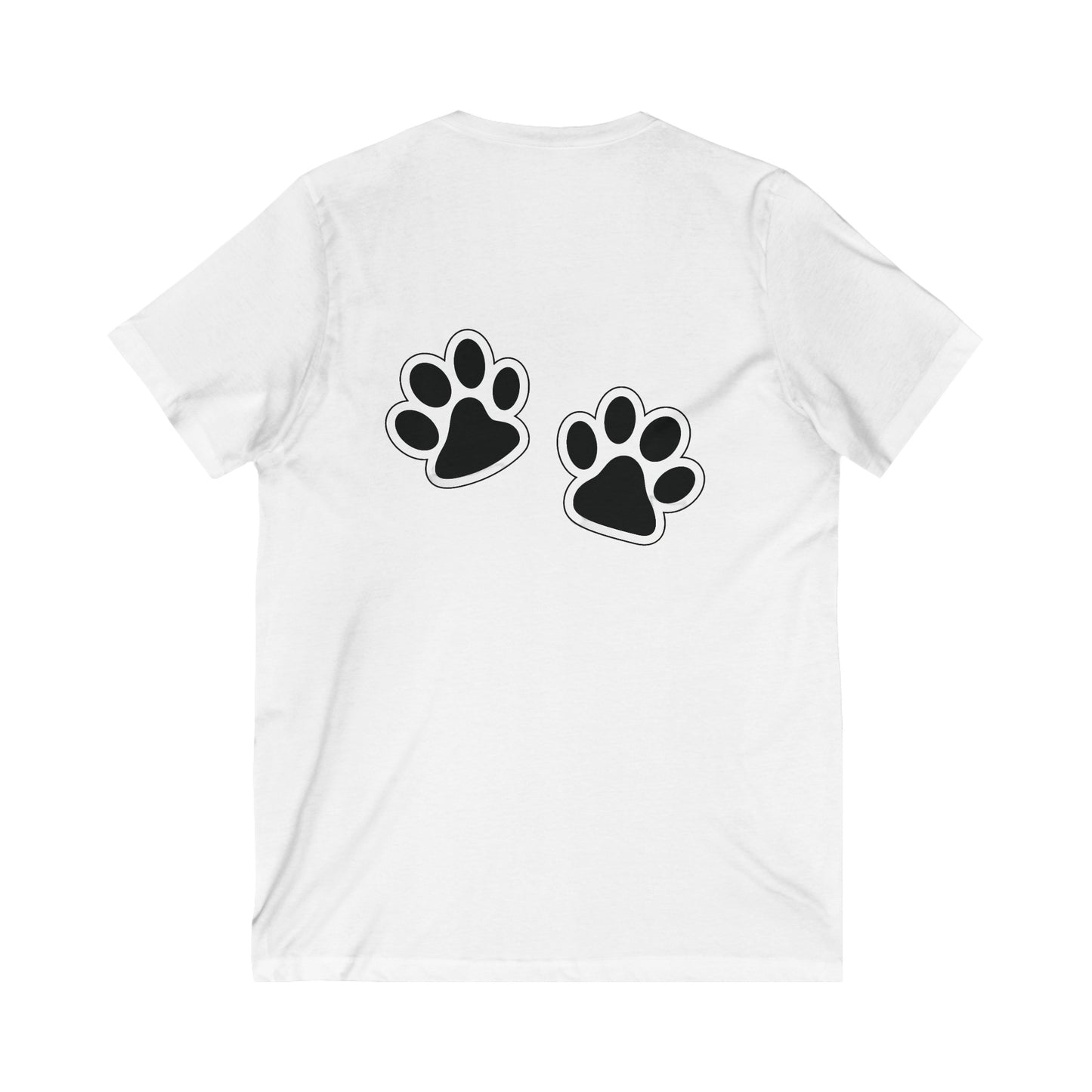 Cat mom Unisex Jersey Short Sleeve V-Neck Tee