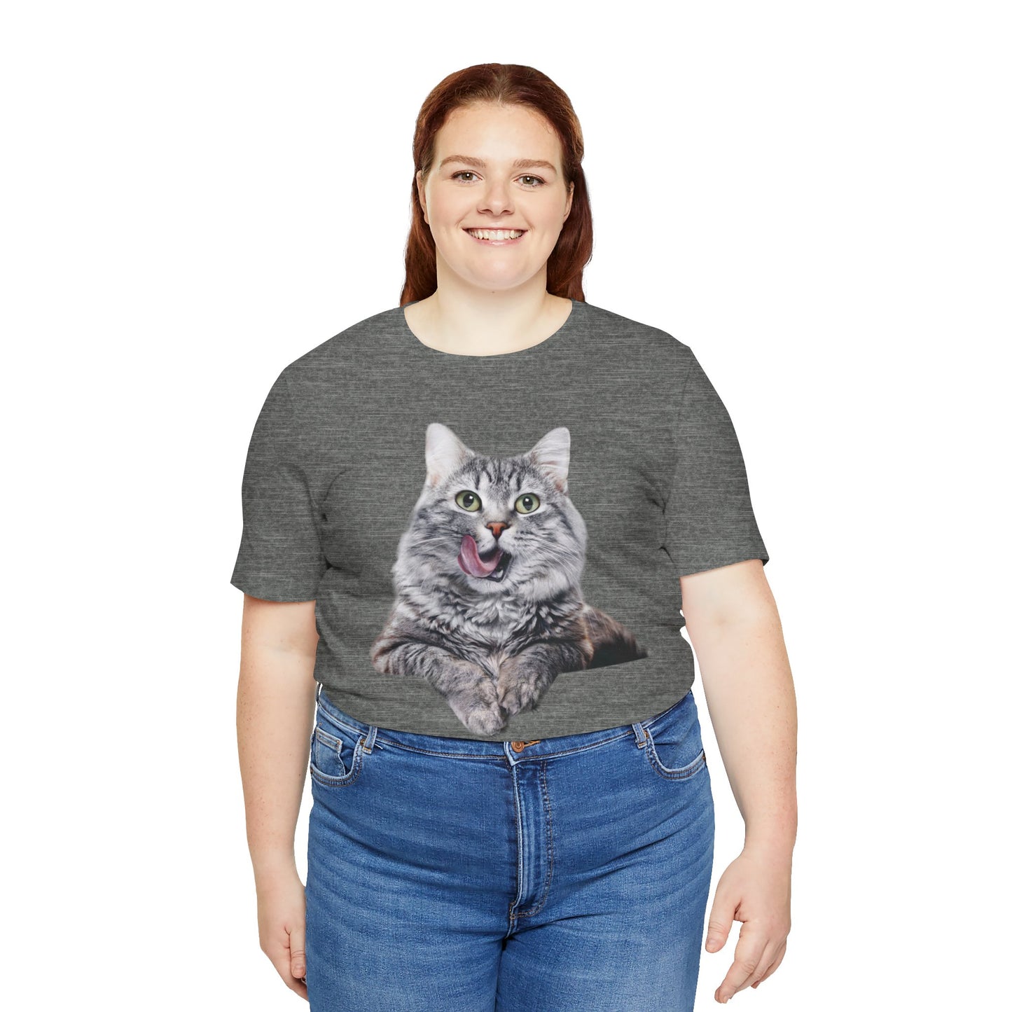 Grey Kitty Unisex Jersey Short Sleeve