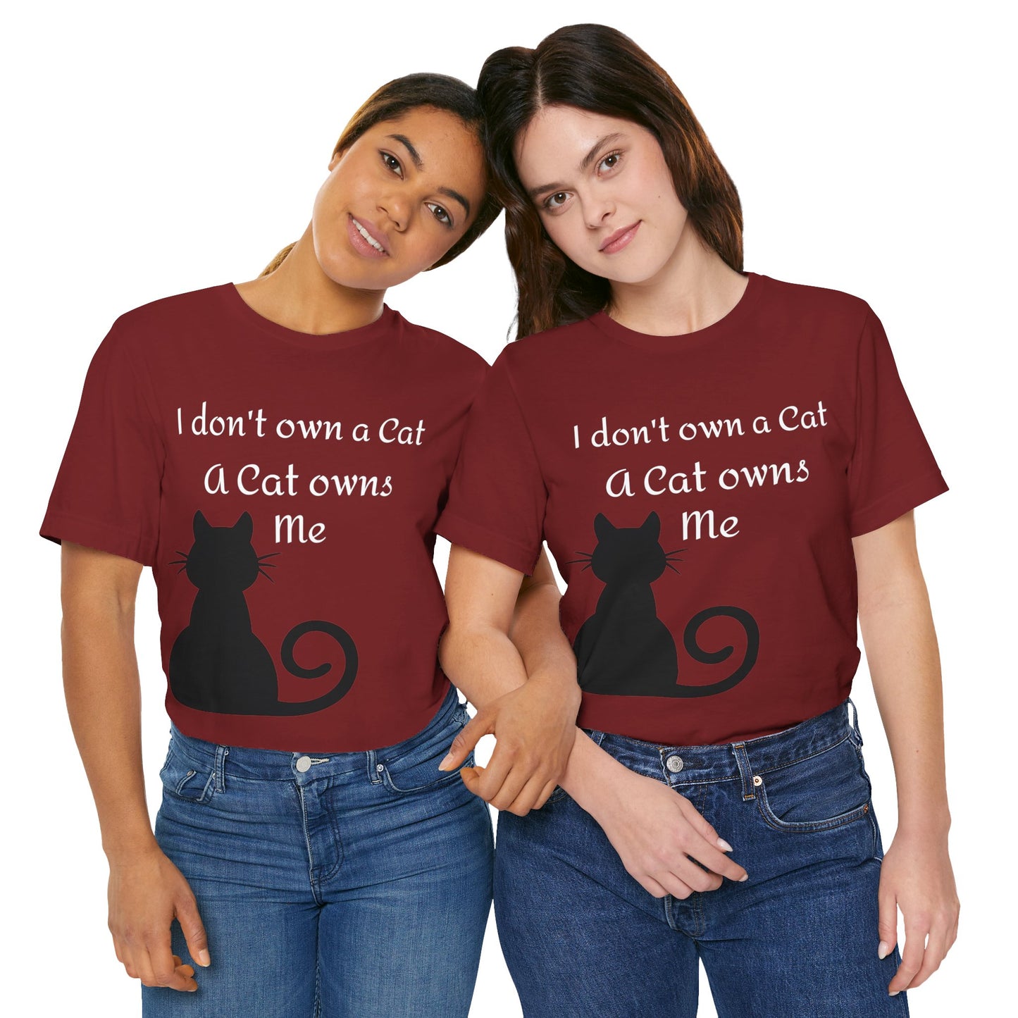 Cat owns you Unisex Jersey Short Sleeve Tee