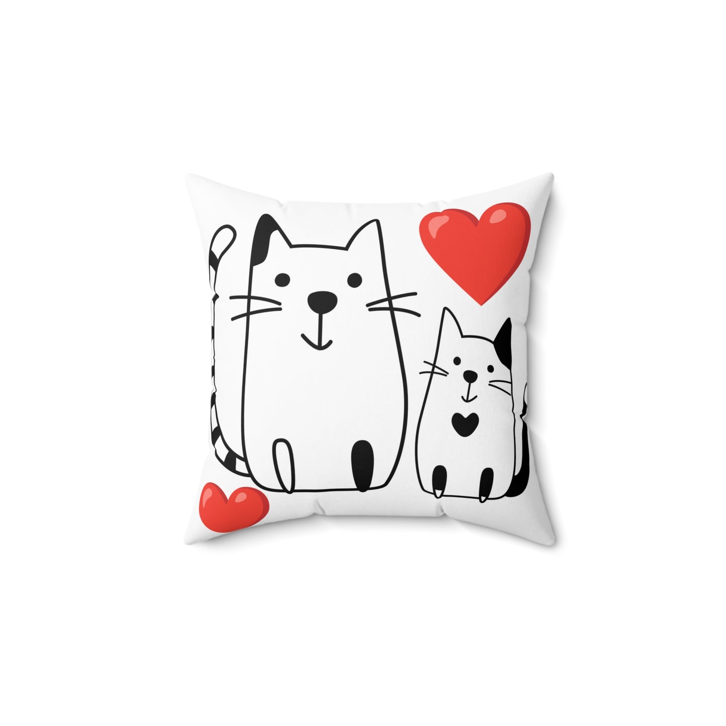 Cat lover collection Spun Polyester Square Pillow