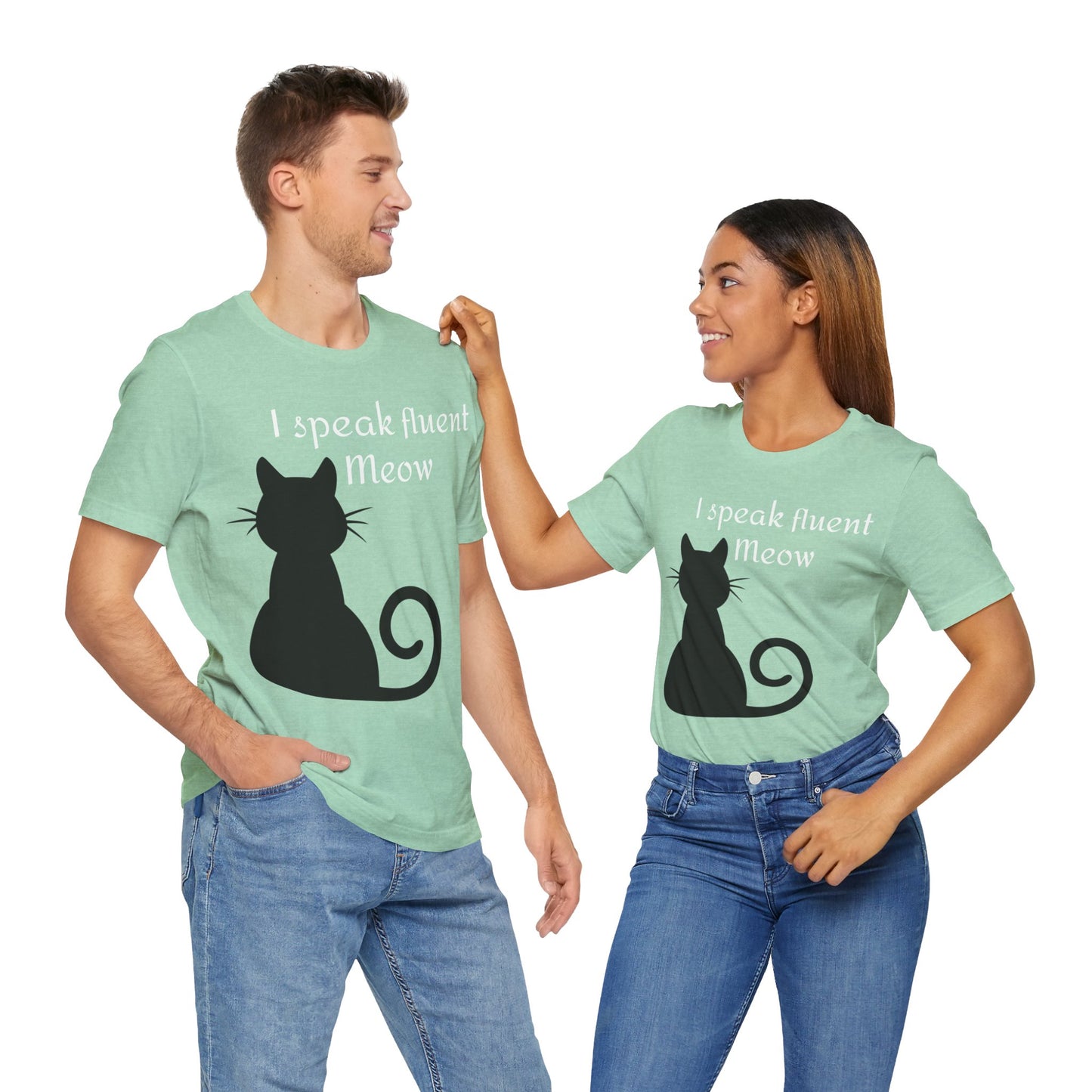 I speak fluent meow Unisex Jersey Short Sleeve Tee