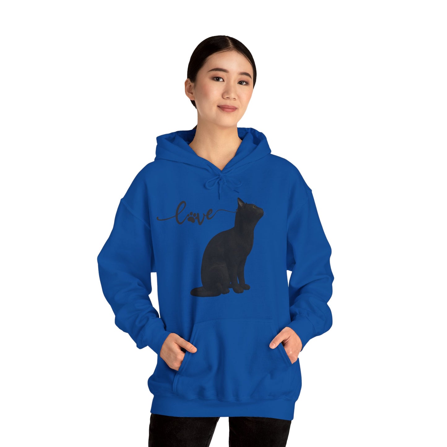 Love cat Unisex Heavy Blend™ Hooded Sweatshirt Cat Love