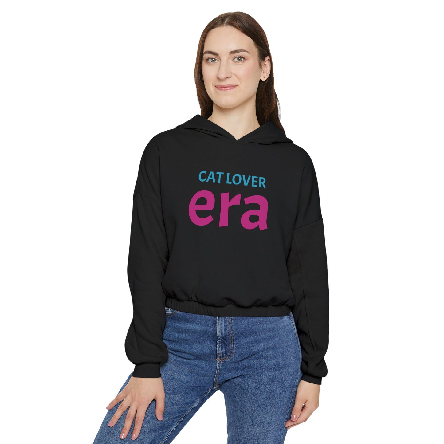 Cat era- Fur-Ever-More Women's Cinched Bottom Hoodie