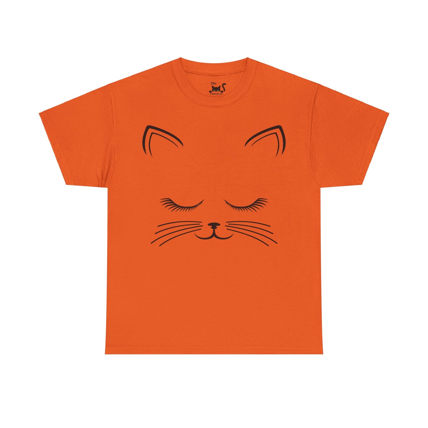 Cat Face Unisex Heavy Cotton Tee