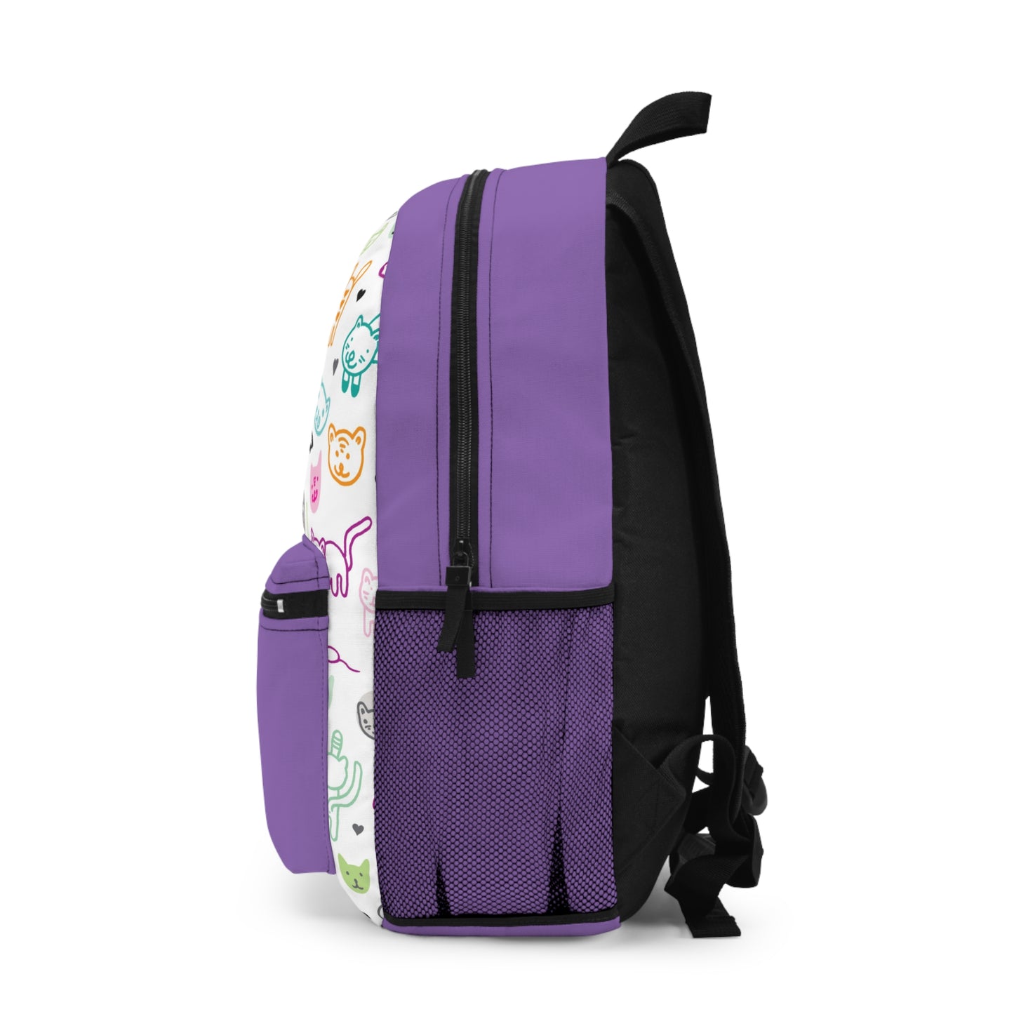 Purple / Cat faces Backpack