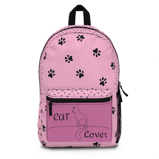 Pink Cat Lover Backpack