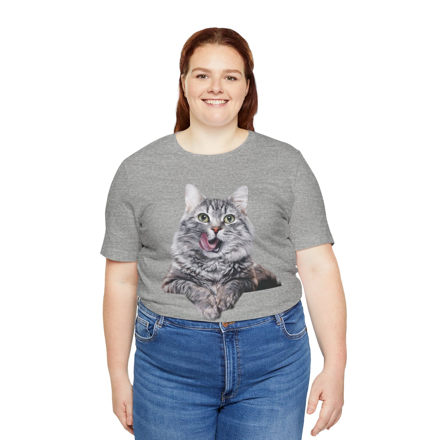 Grey Kitty Unisex Jersey Short Sleeve