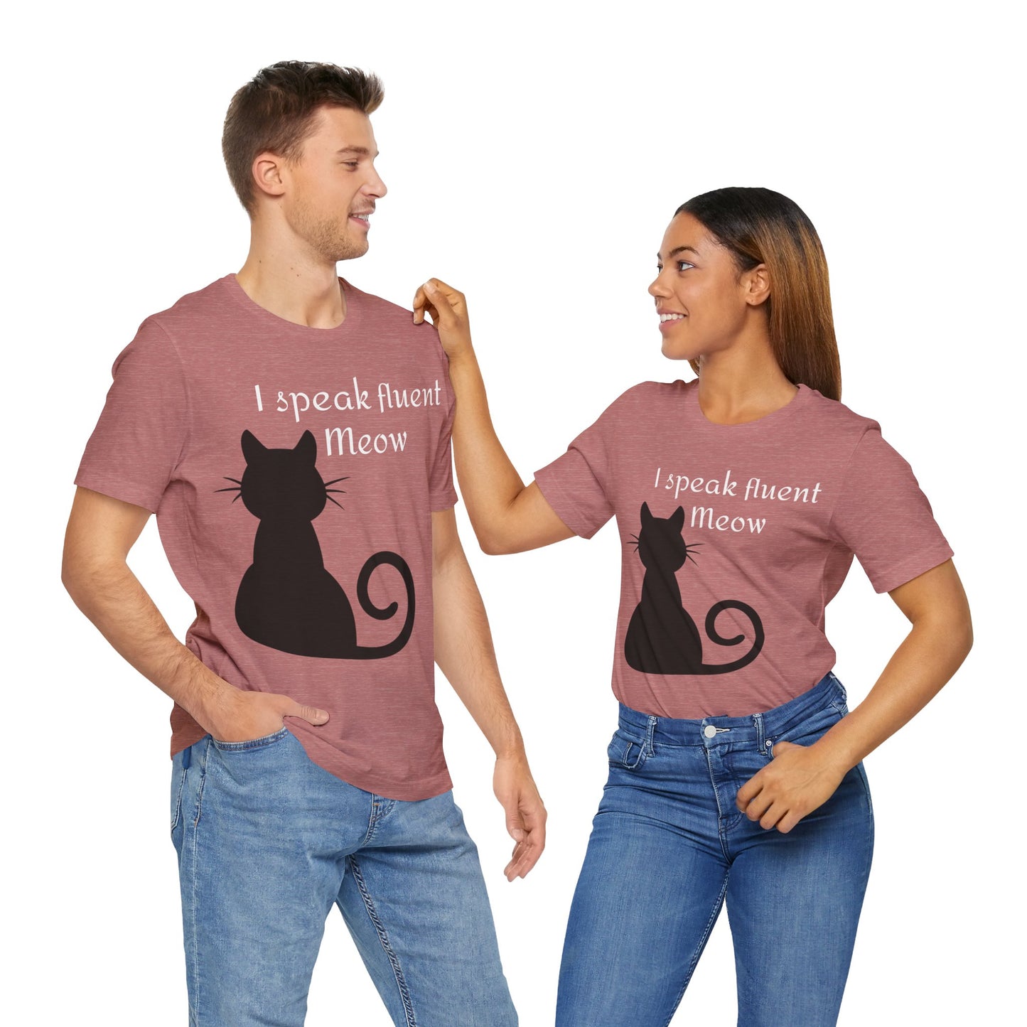 I speak fluent meow Unisex Jersey Short Sleeve Tee