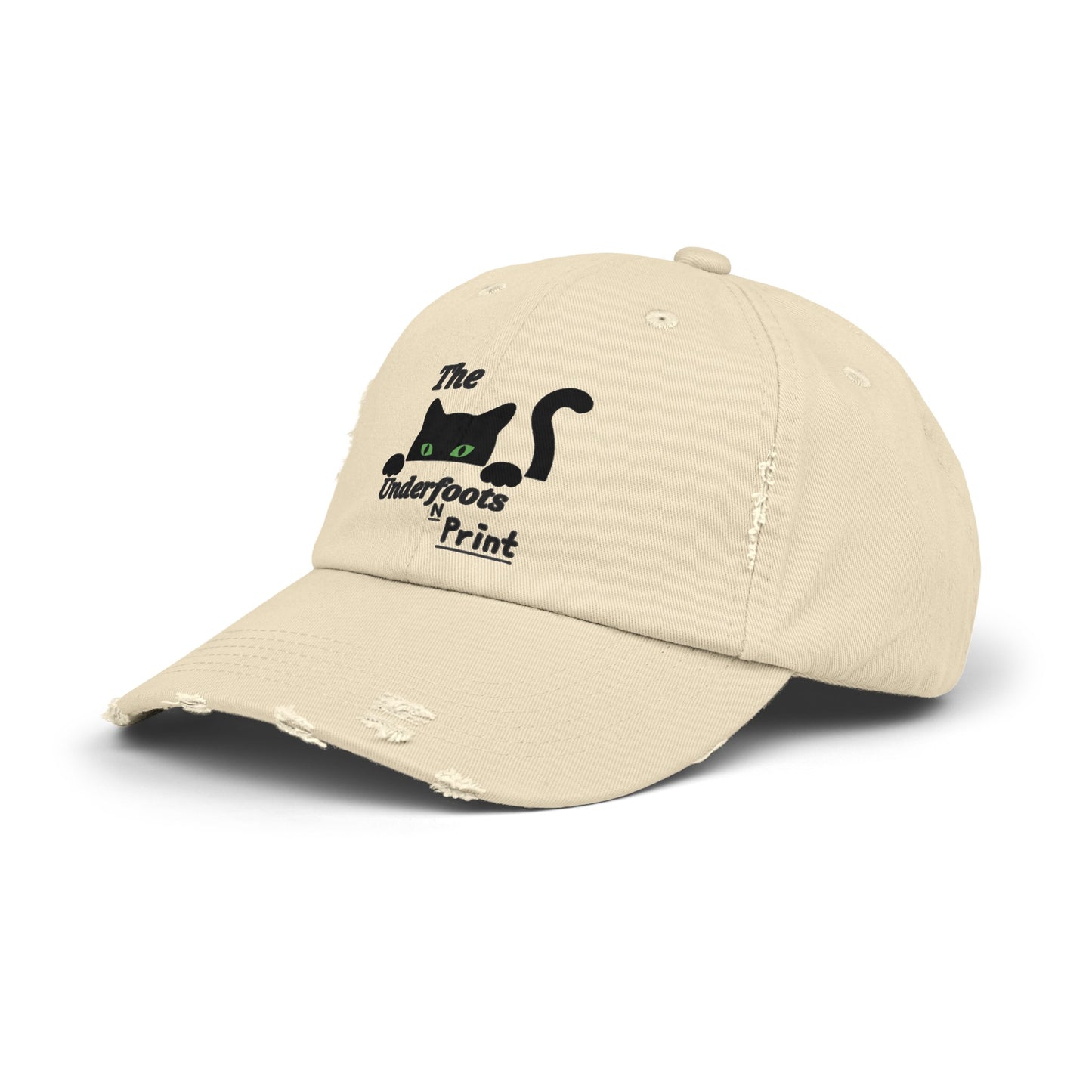 The Underfoots-N-Print Unisex Distressed Cap