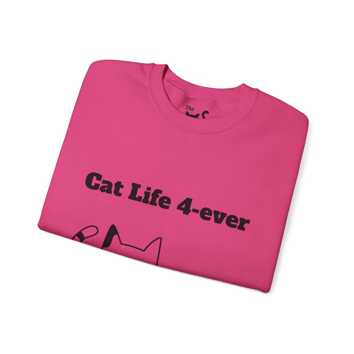 This Unisex Heavy Blend™ Crewneck Sweatshirt is Cat Comfy