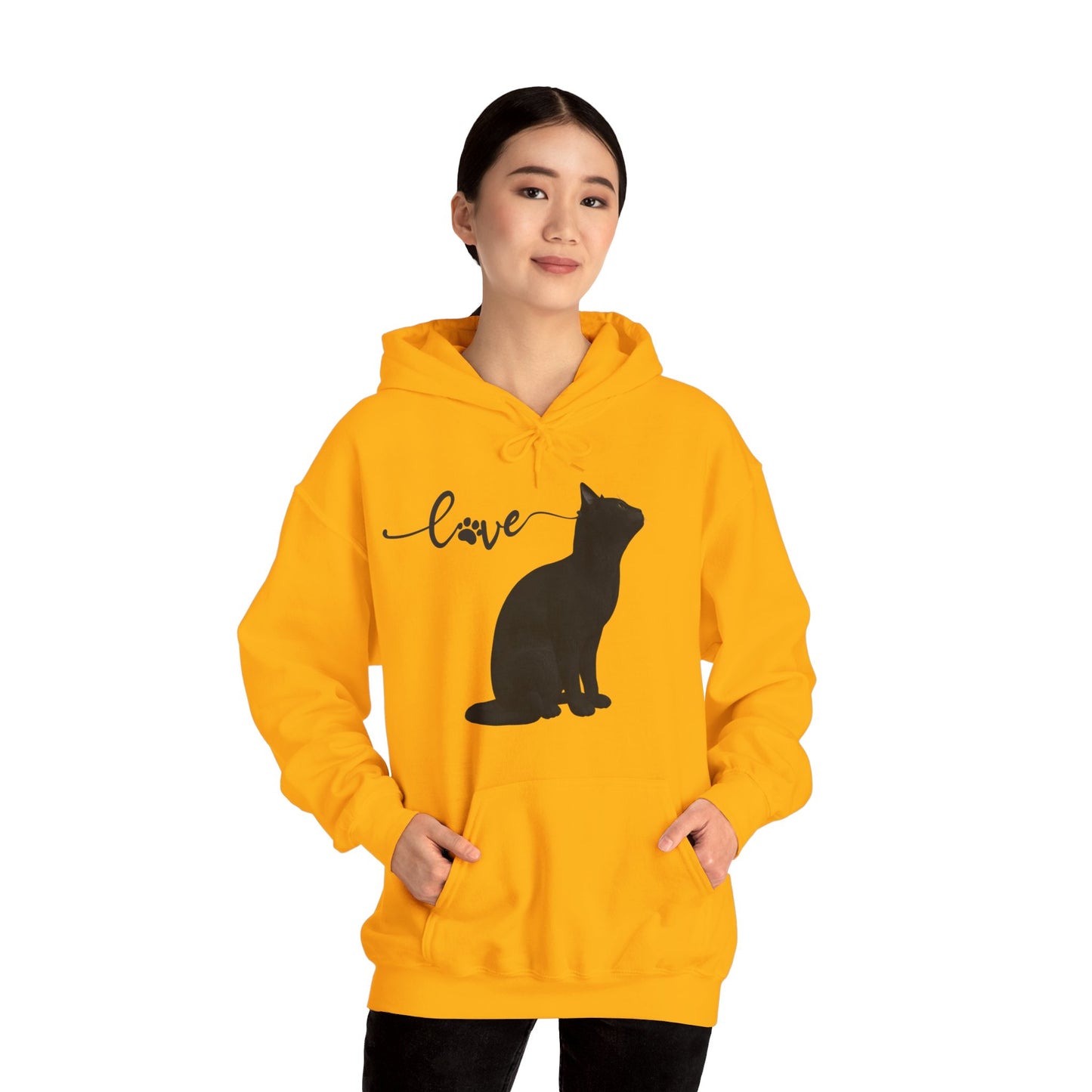 Love cat Unisex Heavy Blend™ Hooded Sweatshirt Cat Love