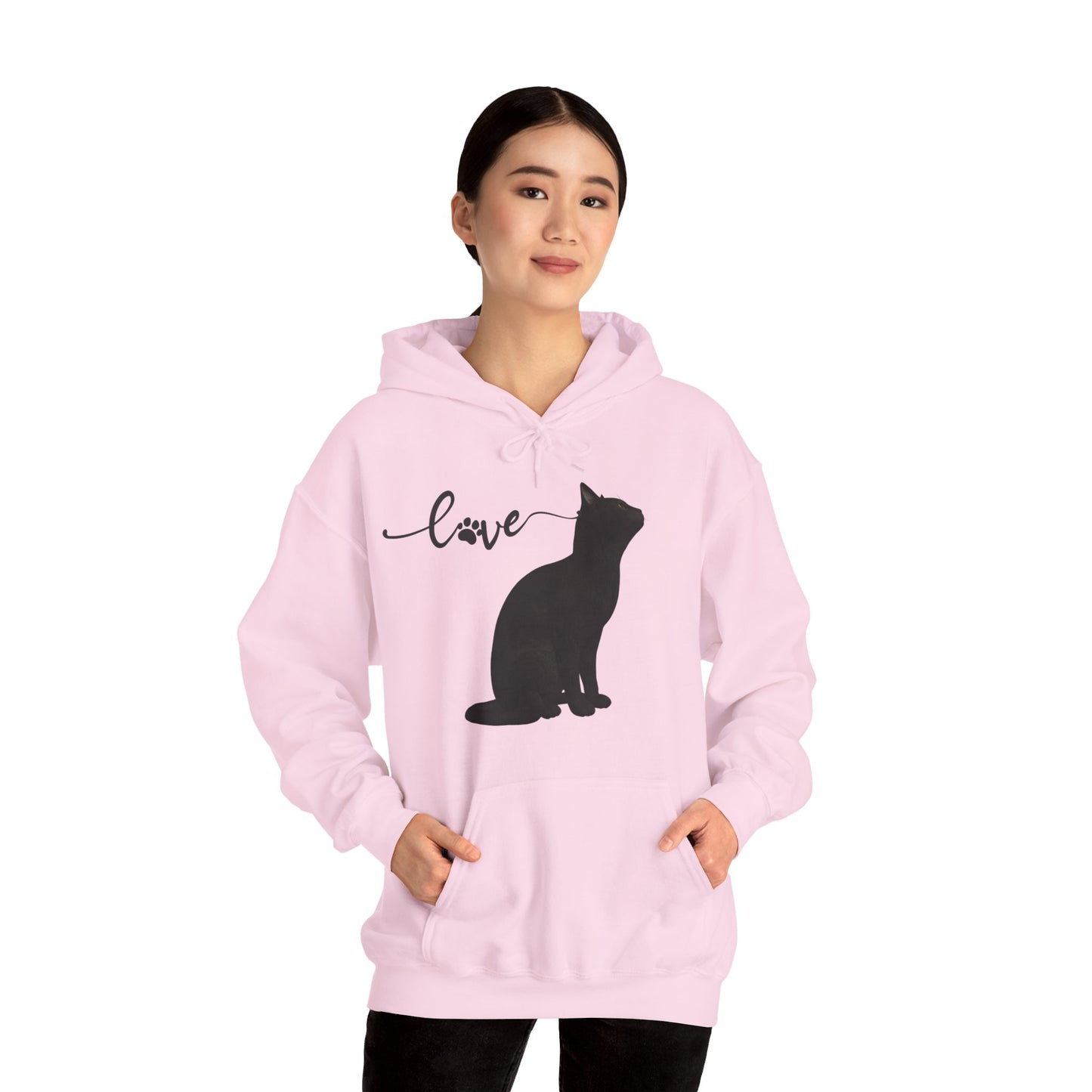 Love cat Unisex Heavy Blend™ Hooded Sweatshirt Cat Love