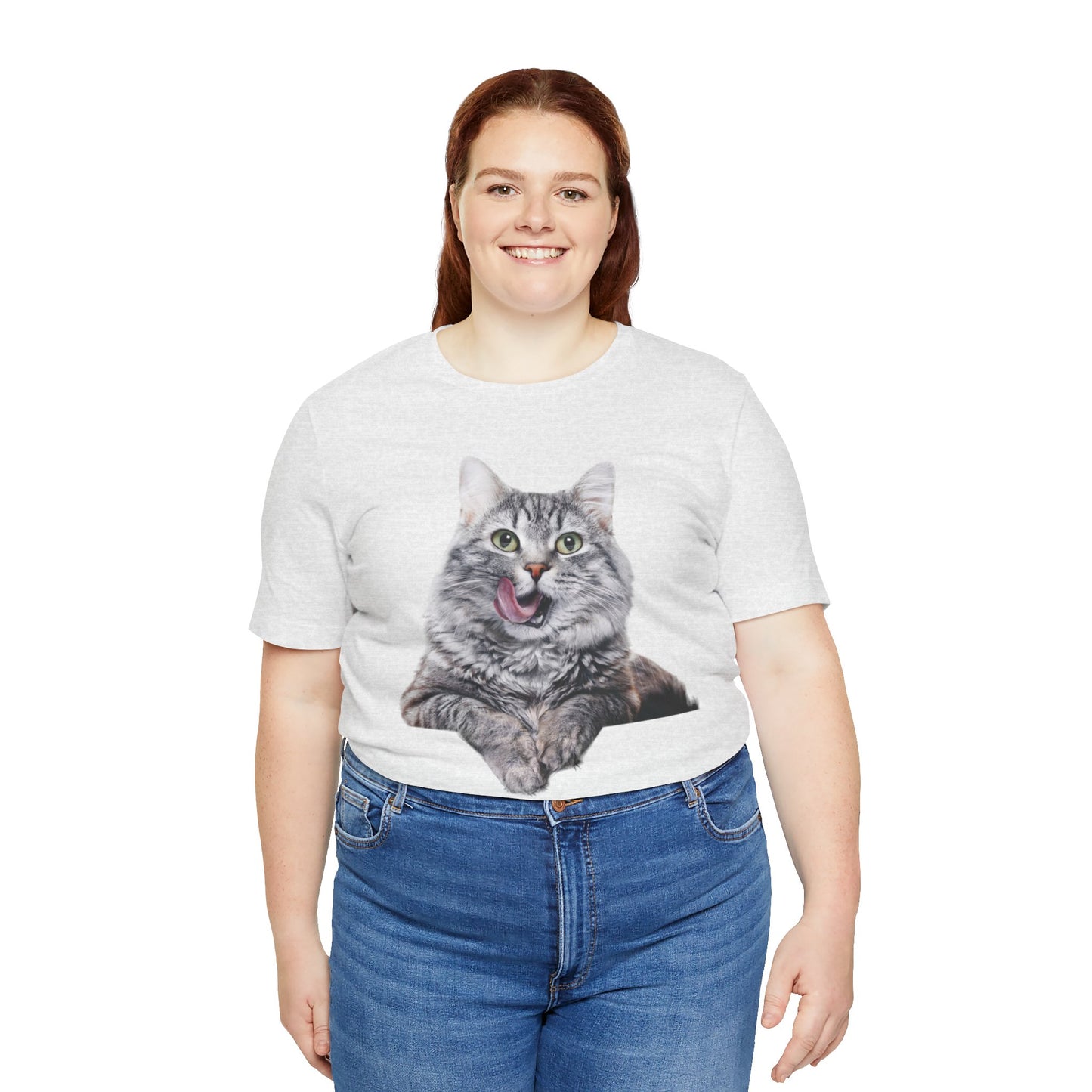 Grey Kitty Unisex Jersey Short Sleeve