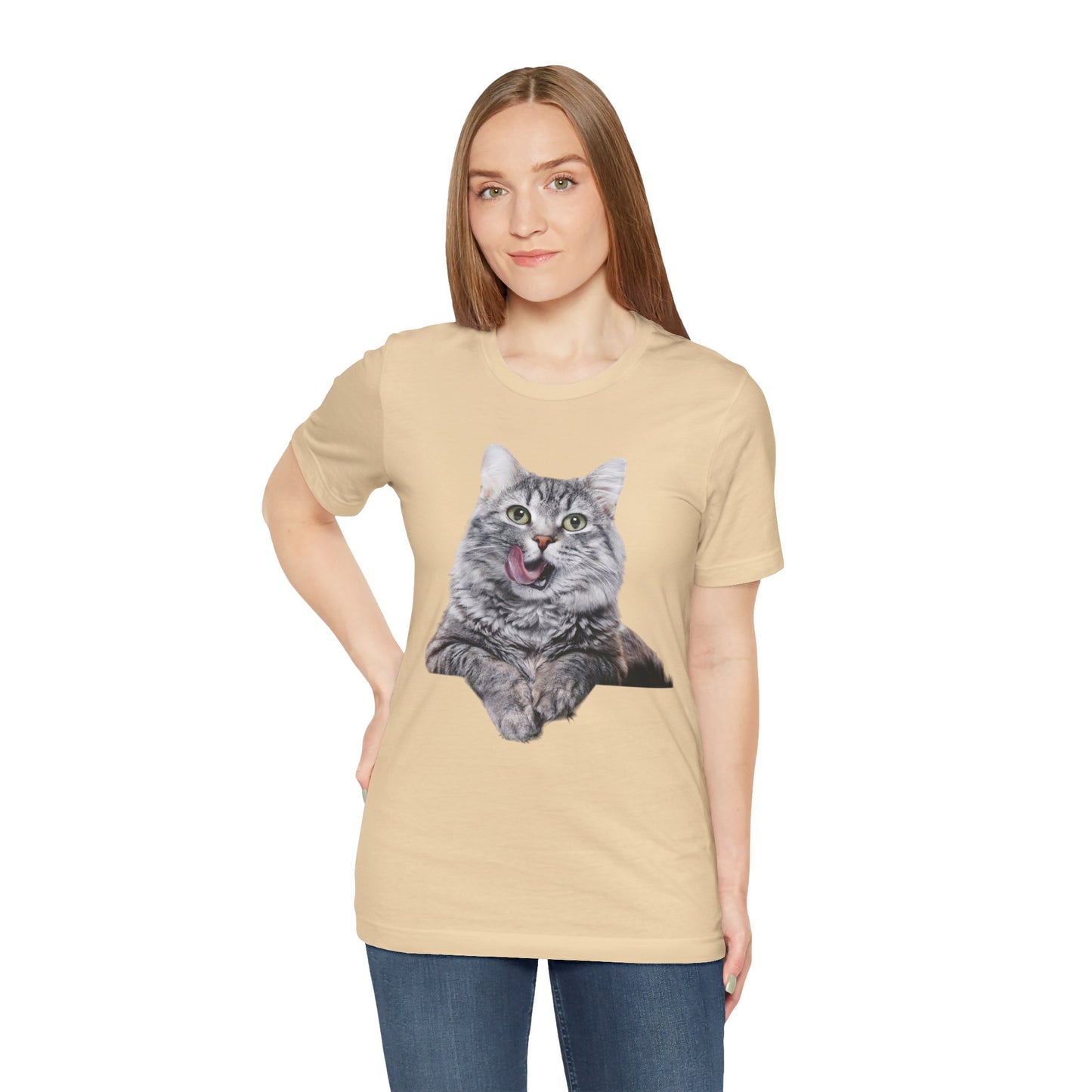 Grey Kitty Unisex Jersey Short Sleeve