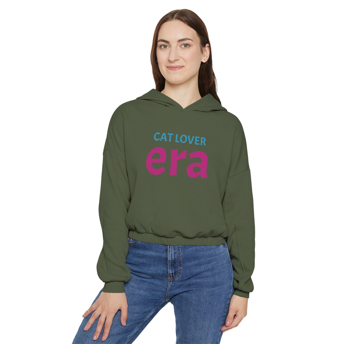 Cat era- Fur-Ever-More Women's Cinched Bottom Hoodie